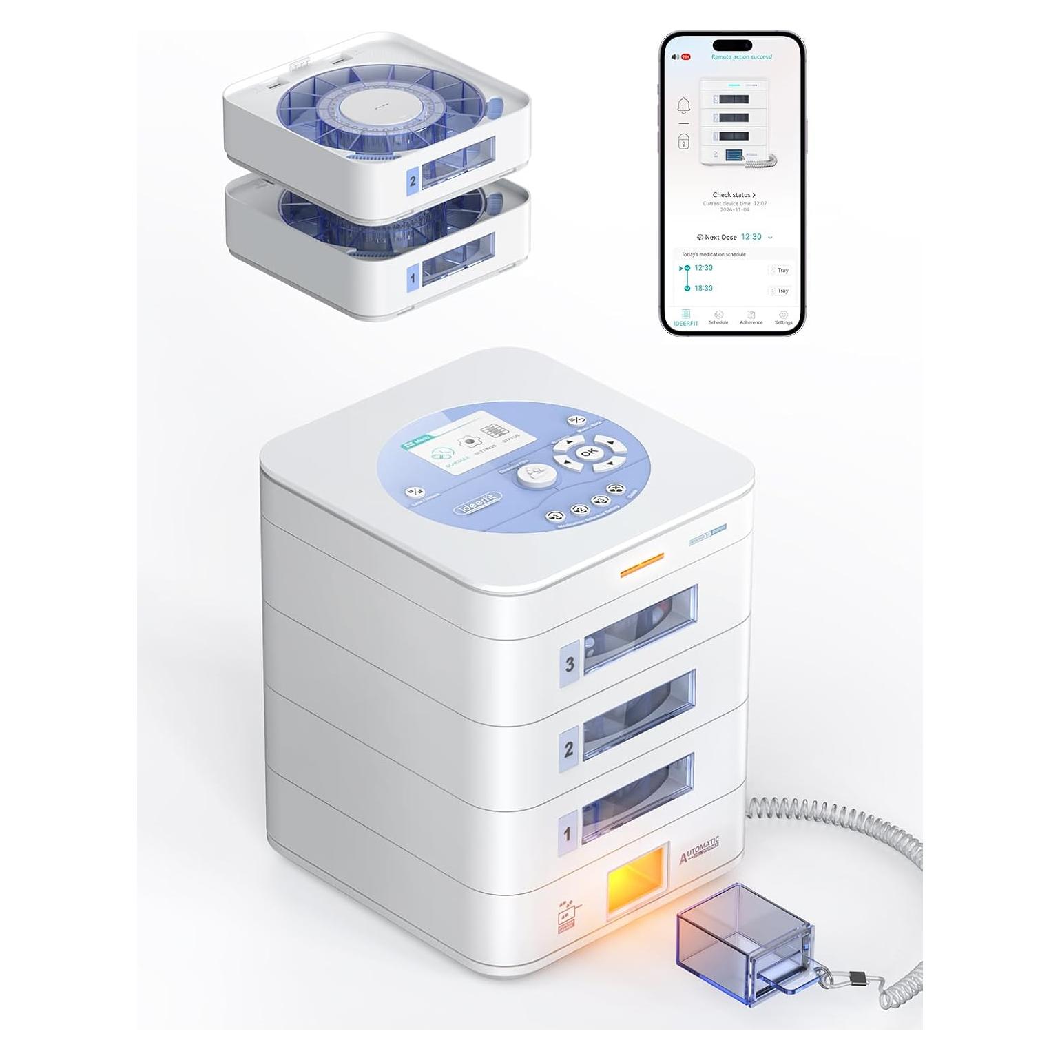 Dispensador Automático de Pastillas Ideerfit 3 Bandejas LCD