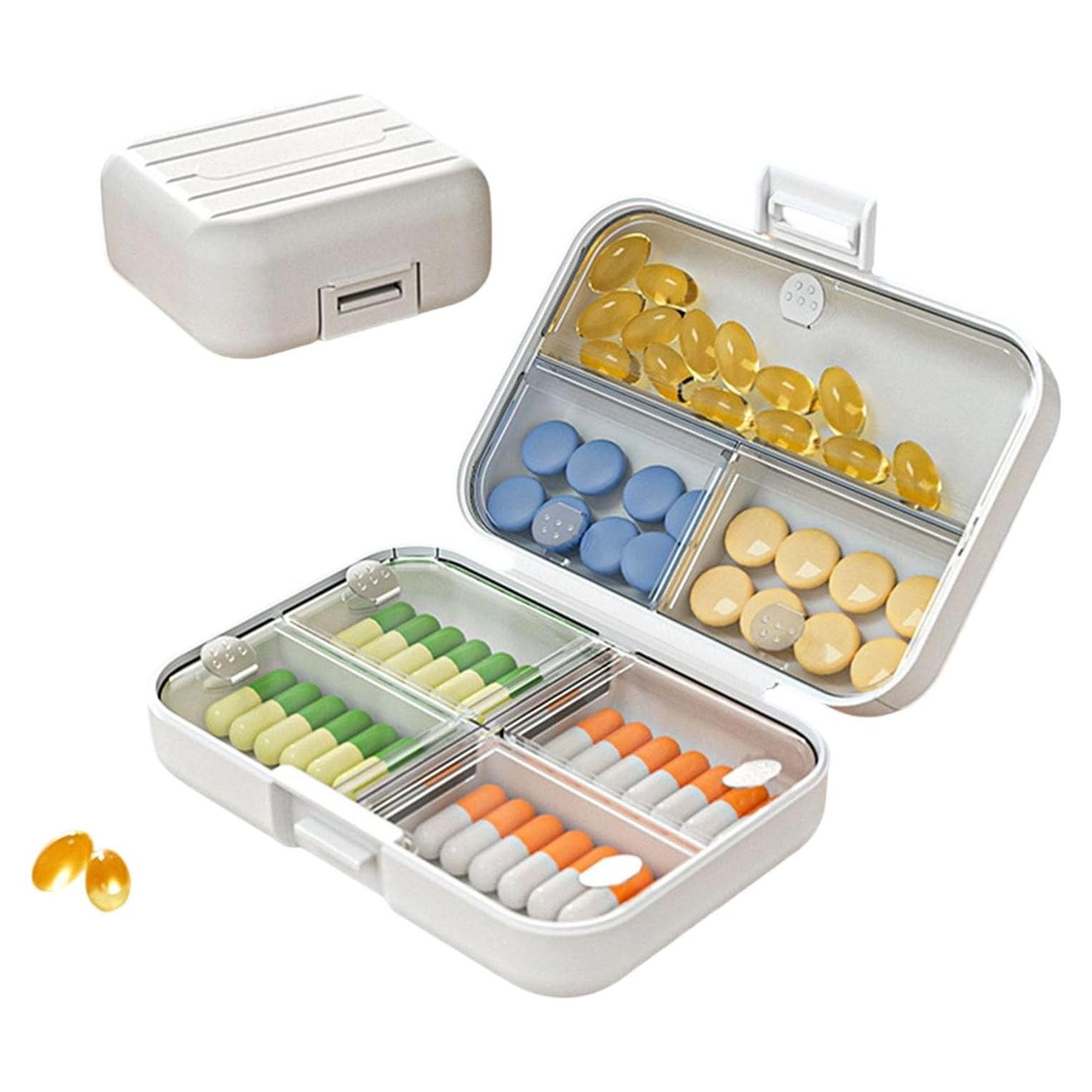 Organizador de Pastillas de Viaje BOBOAR con 7 Compartimentos