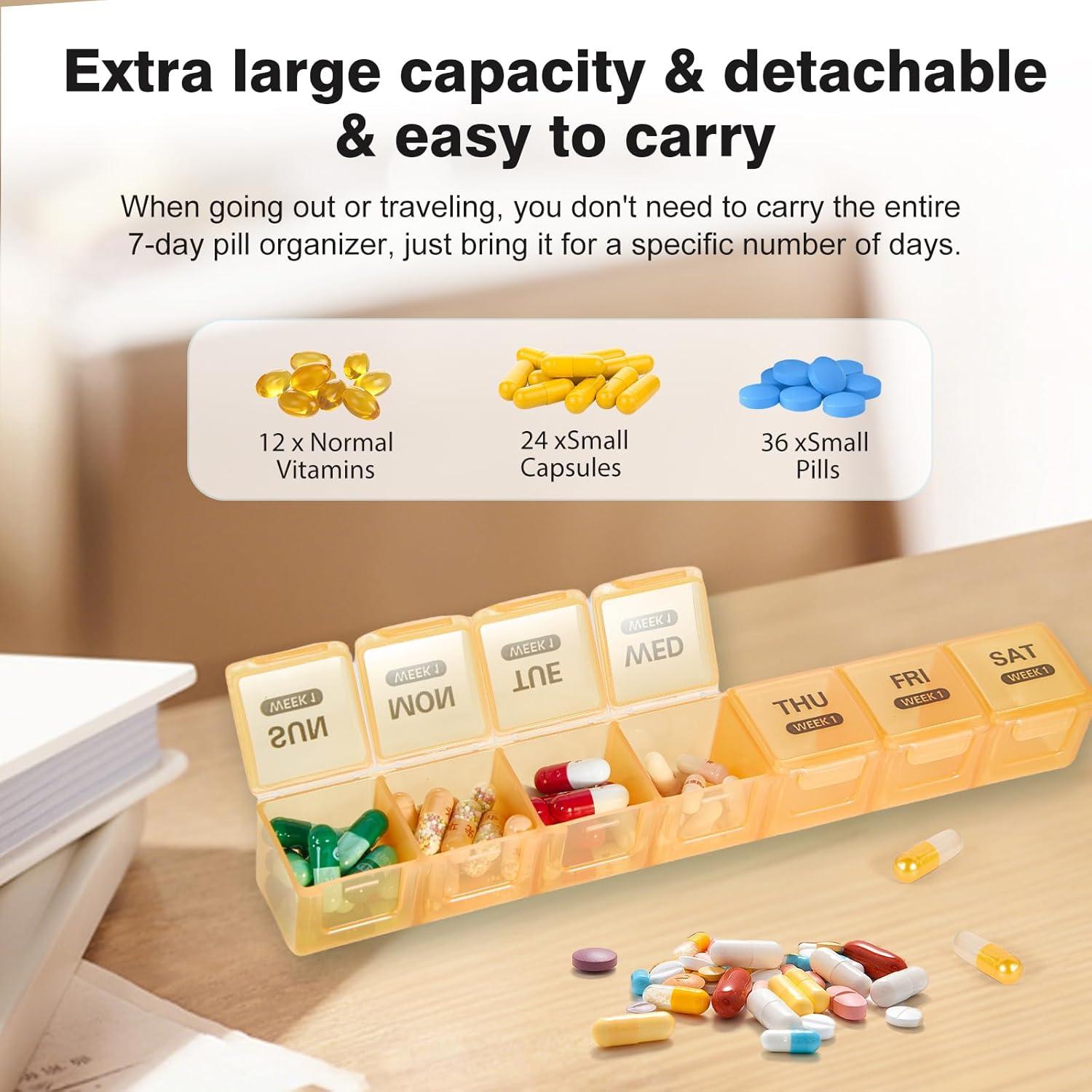 Organizador de Pastillas Mensual Surfand 28 Días 4 Tiempos