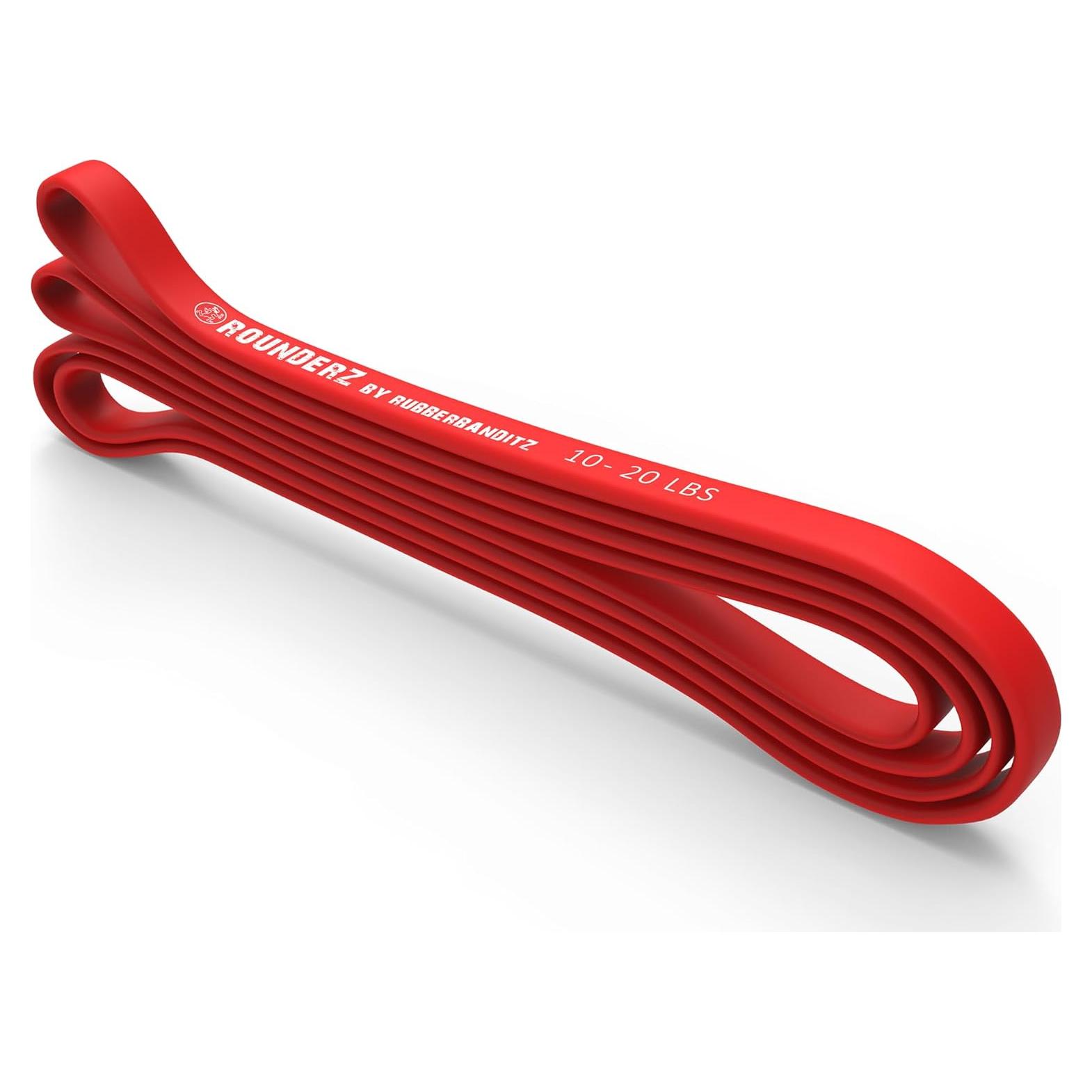 Banda de Resistencia Rubberbanditz 41" Rojo - 8 Niveles de Fuerza