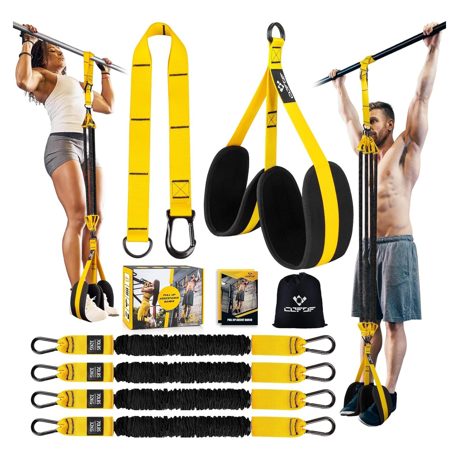 Bandas de Asistencia para Dominadas COFOF Ajustables 70-280 lbs