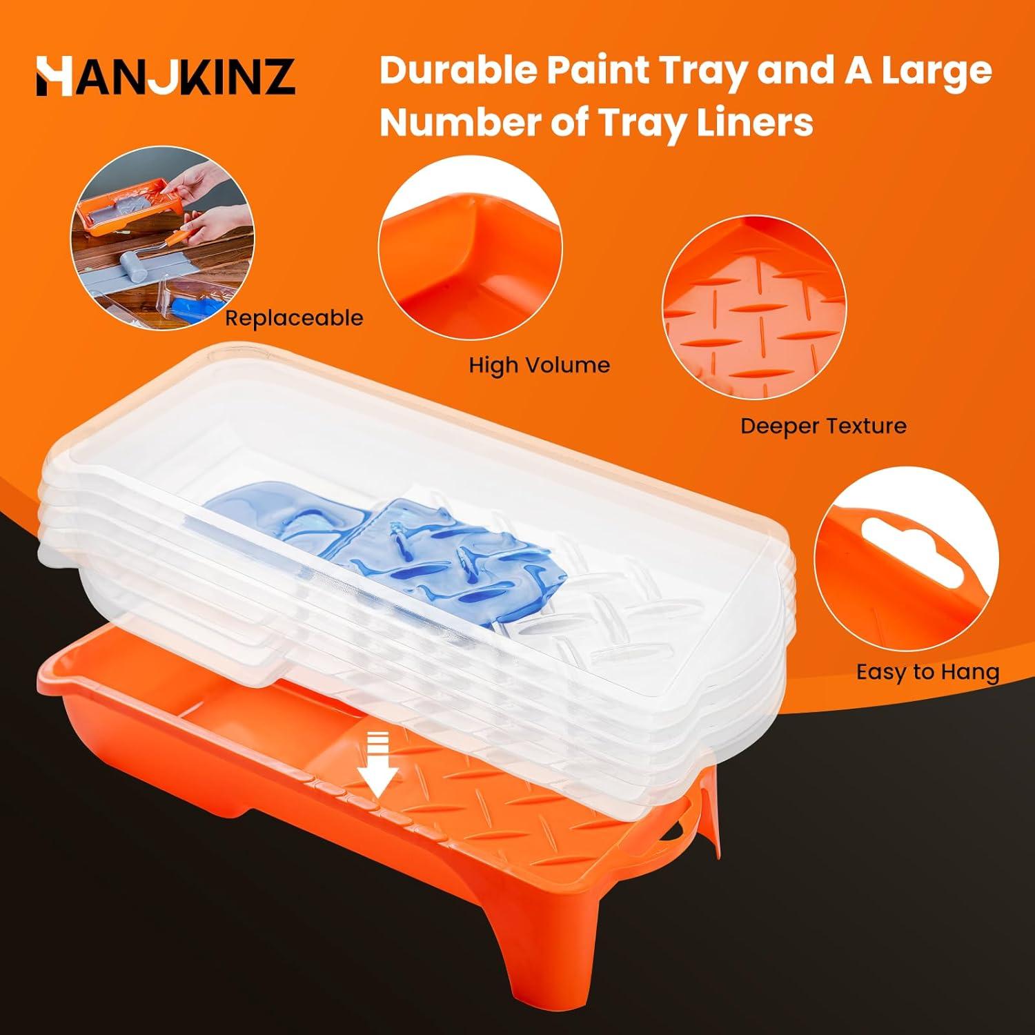 Kit de Rodillo de Pintura 2" HANJKINZ 19 Piezas Alta Densidad