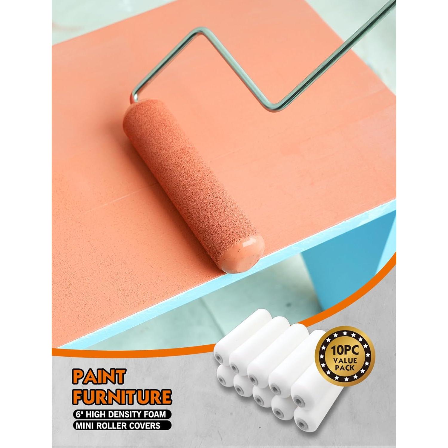 Cubiertas de Rodillo de Pintura ROLLINGDOG 15.24 cm - 10 Piezas