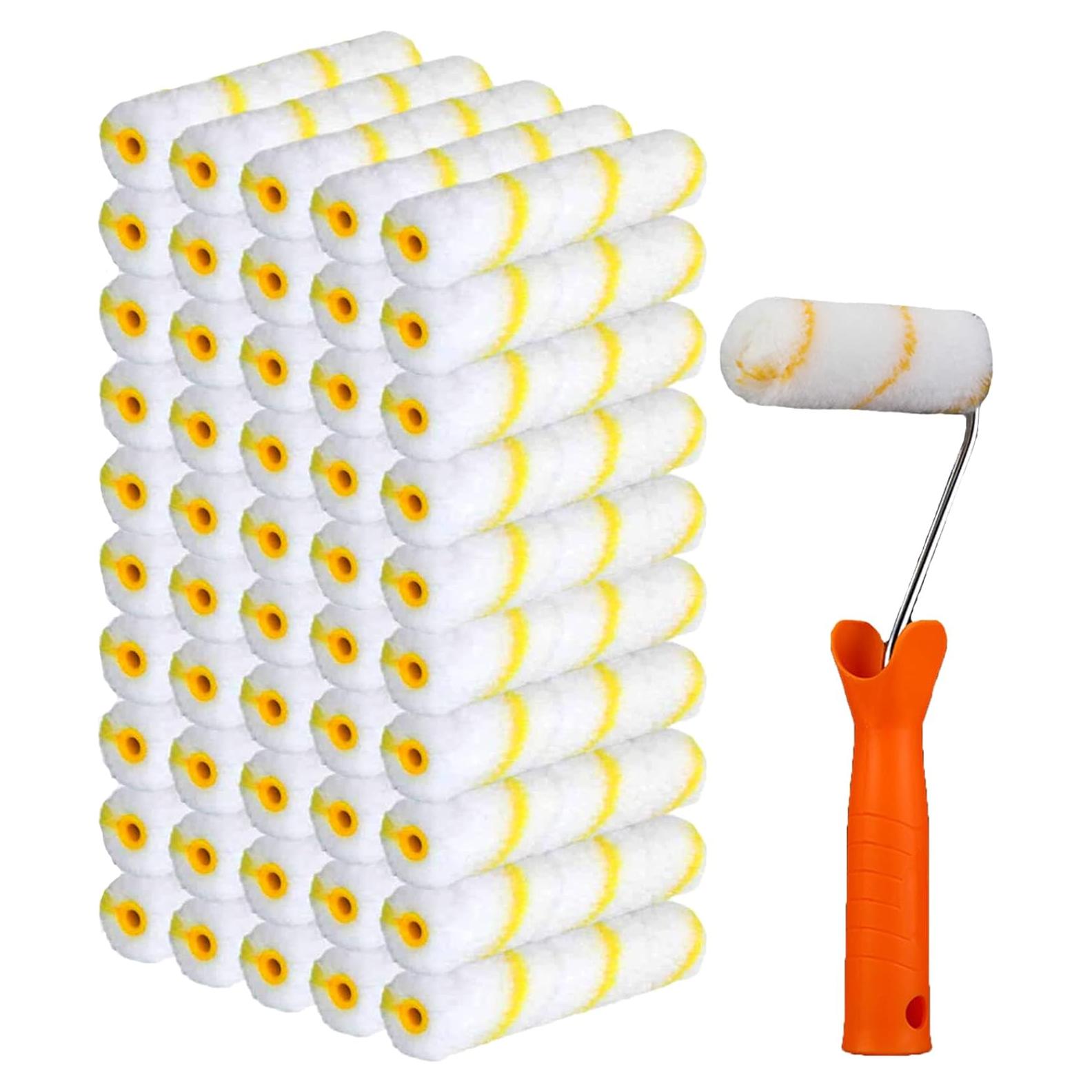 100 Fundas de Rodillo de Pintura 10 cm con Kit Tergy