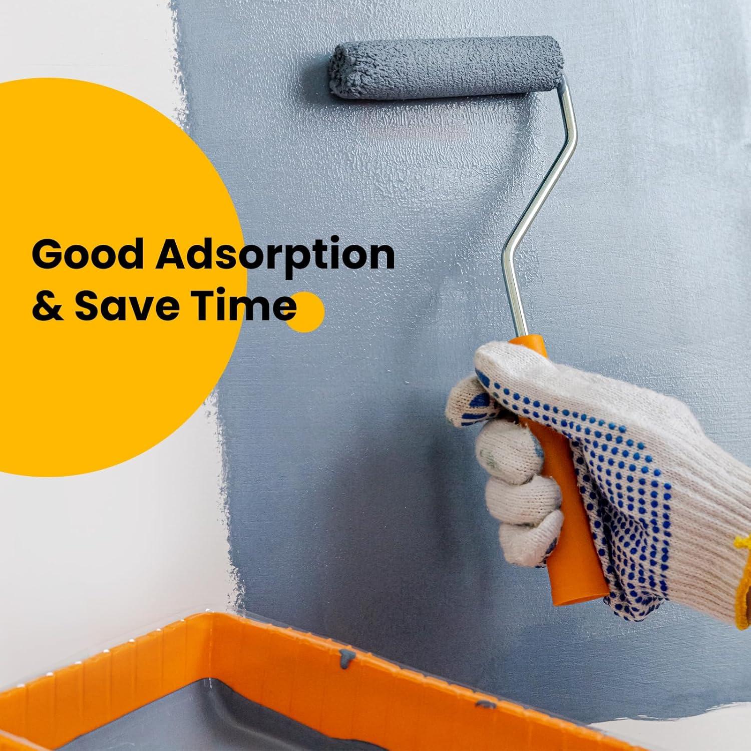 Fundas de Rodillo de Pintura Mister Rui 10 Piezas 4" Microfibra