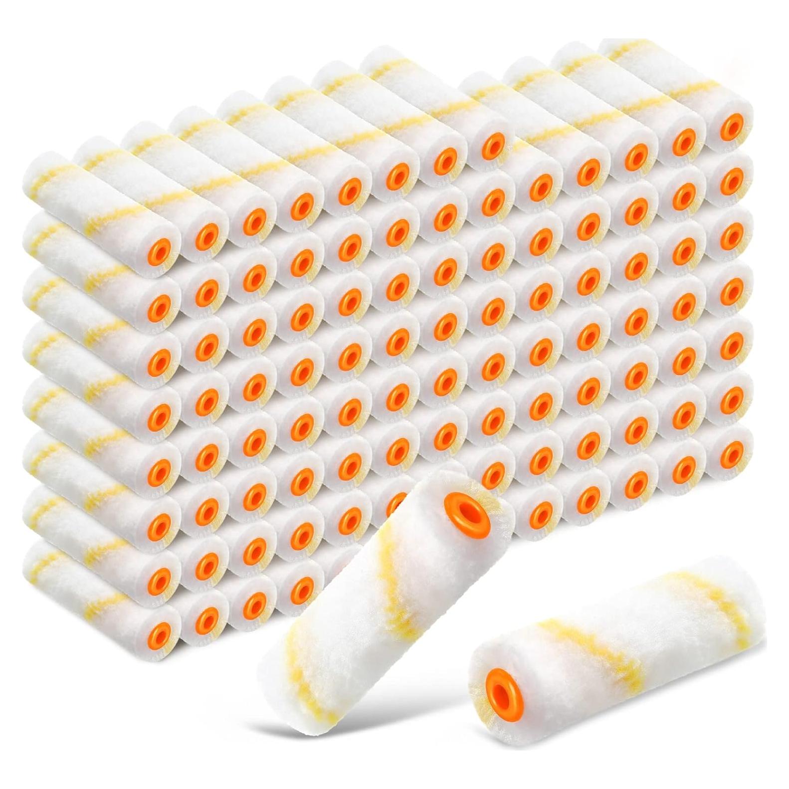 Kit 150 Cubiertas de Rodillo de Pintura 4" Nuogo Microfibra