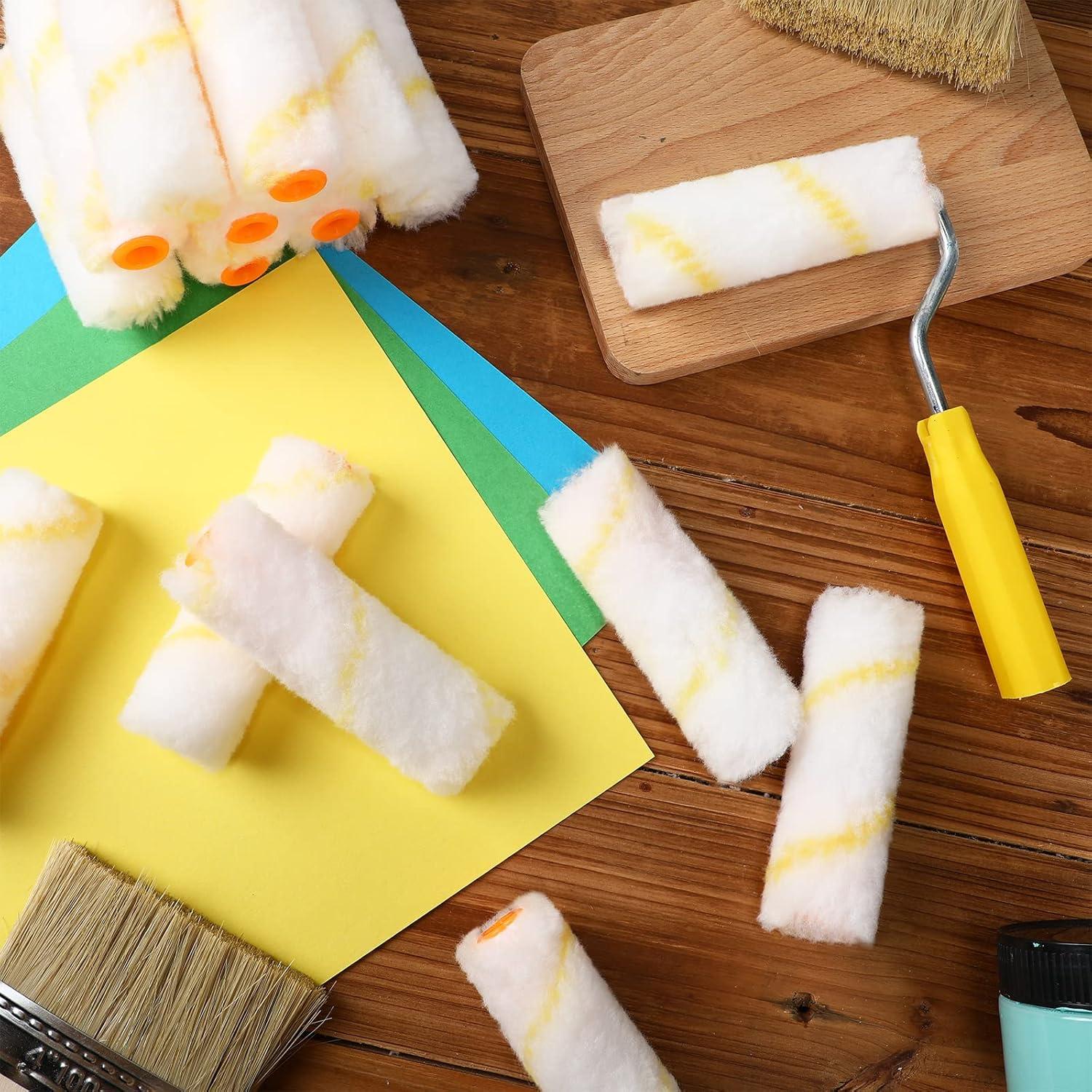 Kit 150 Cubiertas de Rodillo de Pintura 4" Nuogo Microfibra