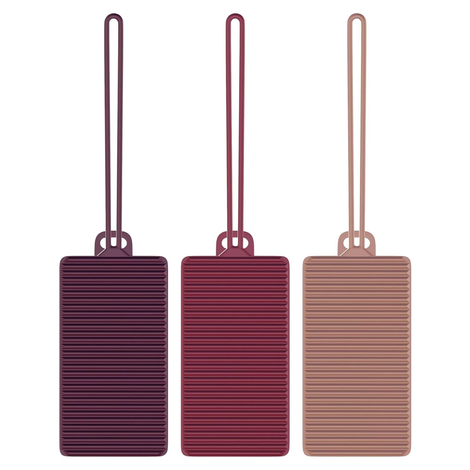 Juego de 3 Etiquetas de Equipaje Silicona Travelon