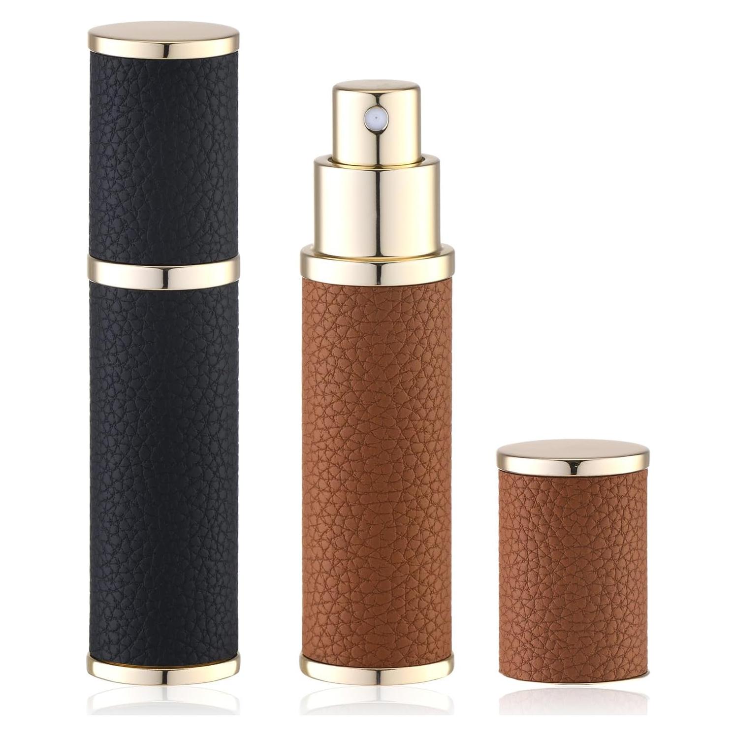 Atomizador de Perfume Rellenable Fusupak 10ml Marrón 2PCS