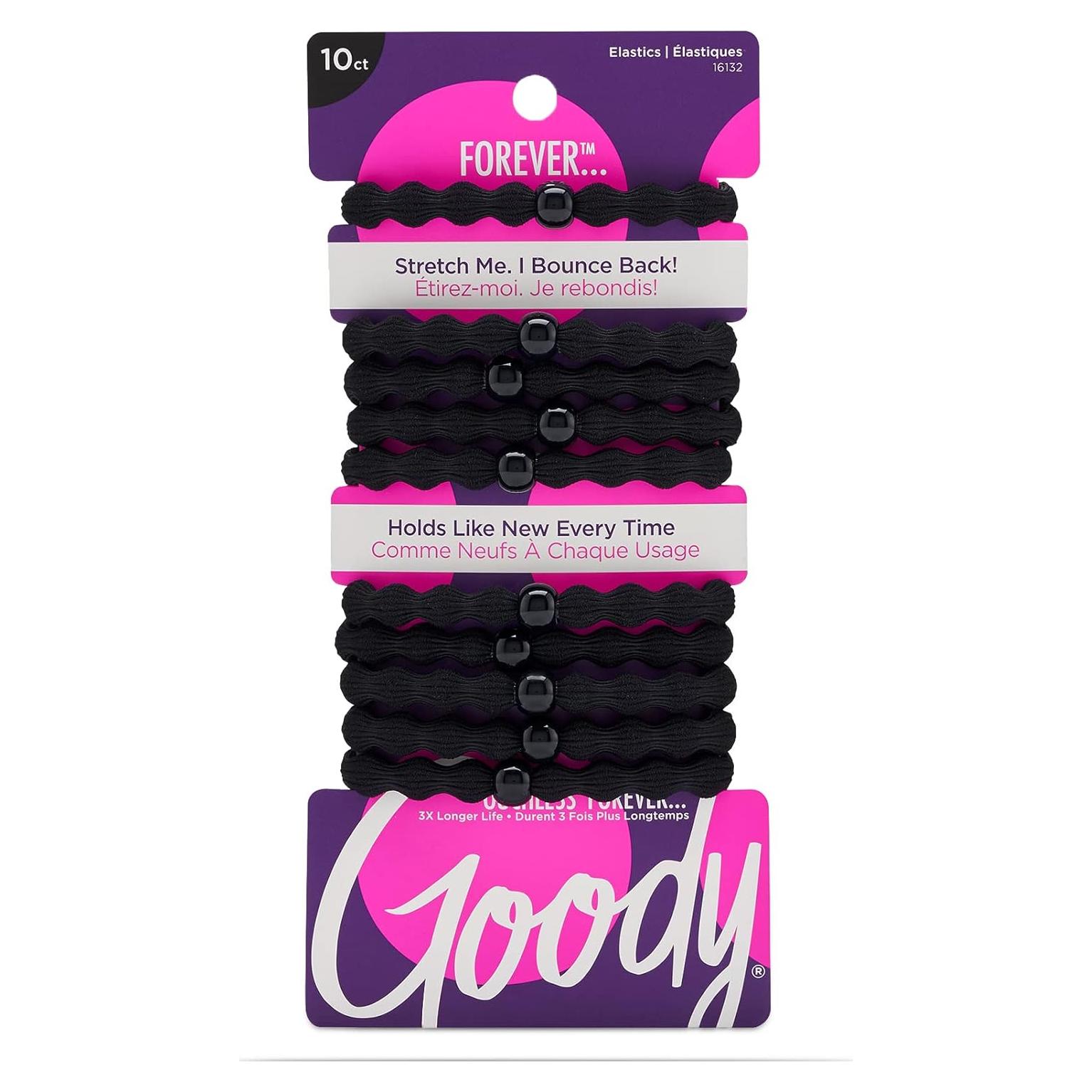 Bandas para Cabello Goody Ouchless 10 Piezas Negras Sin Daño