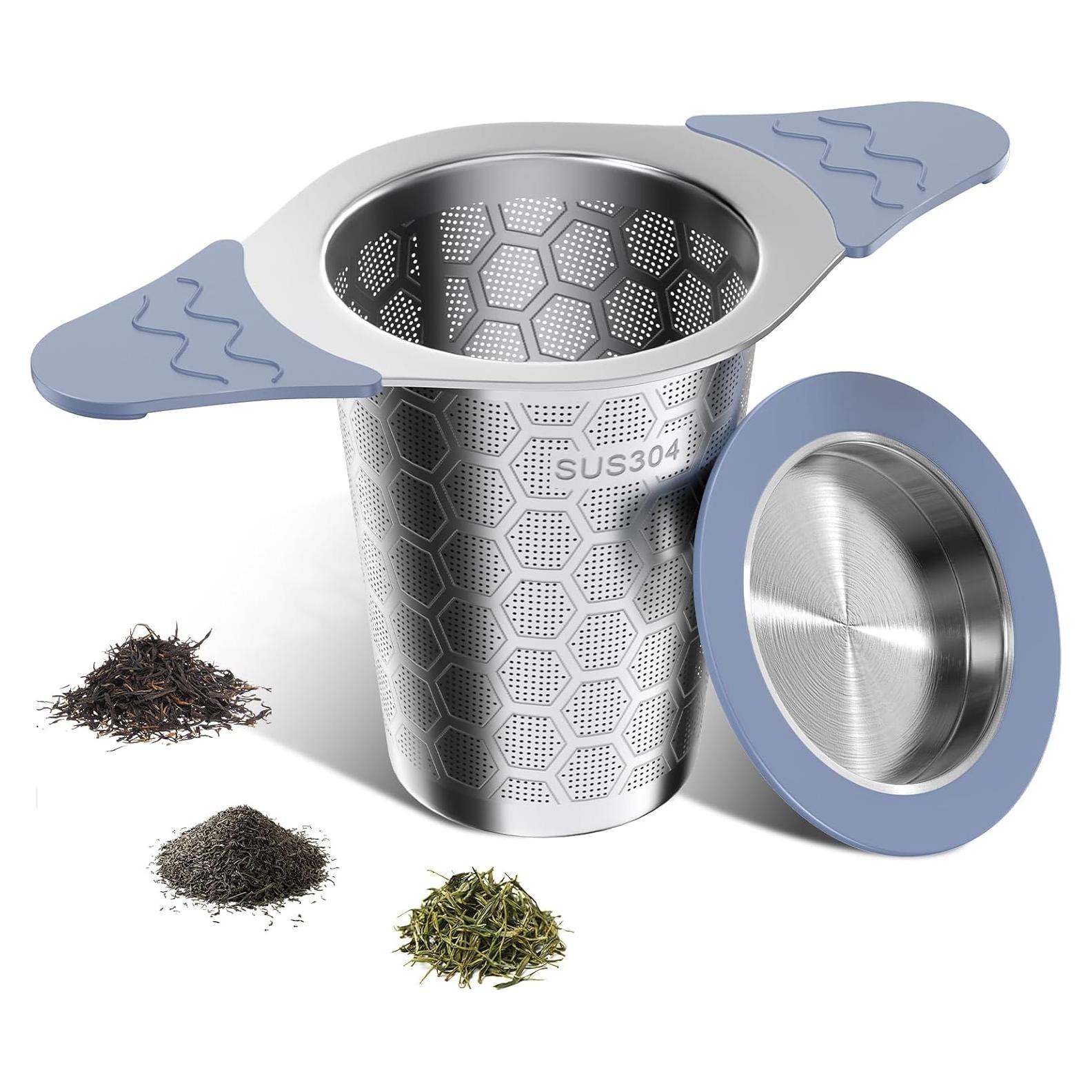 Infusor de Té CTIANWXY Acero Inoxidable con Mangos de Silicona