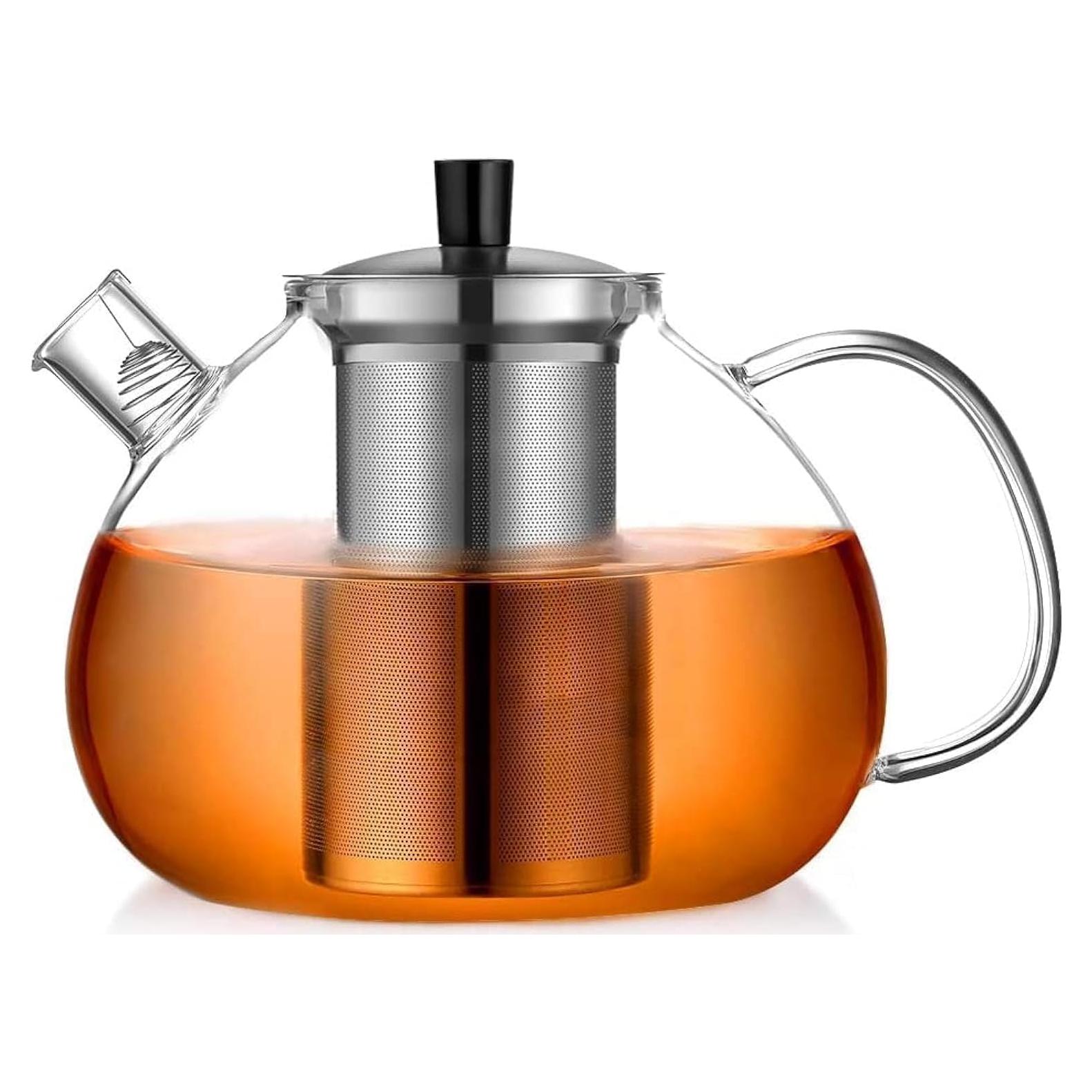 Tetera de Vidrio Borosilicatado Ecooe 2000ml con Infusor