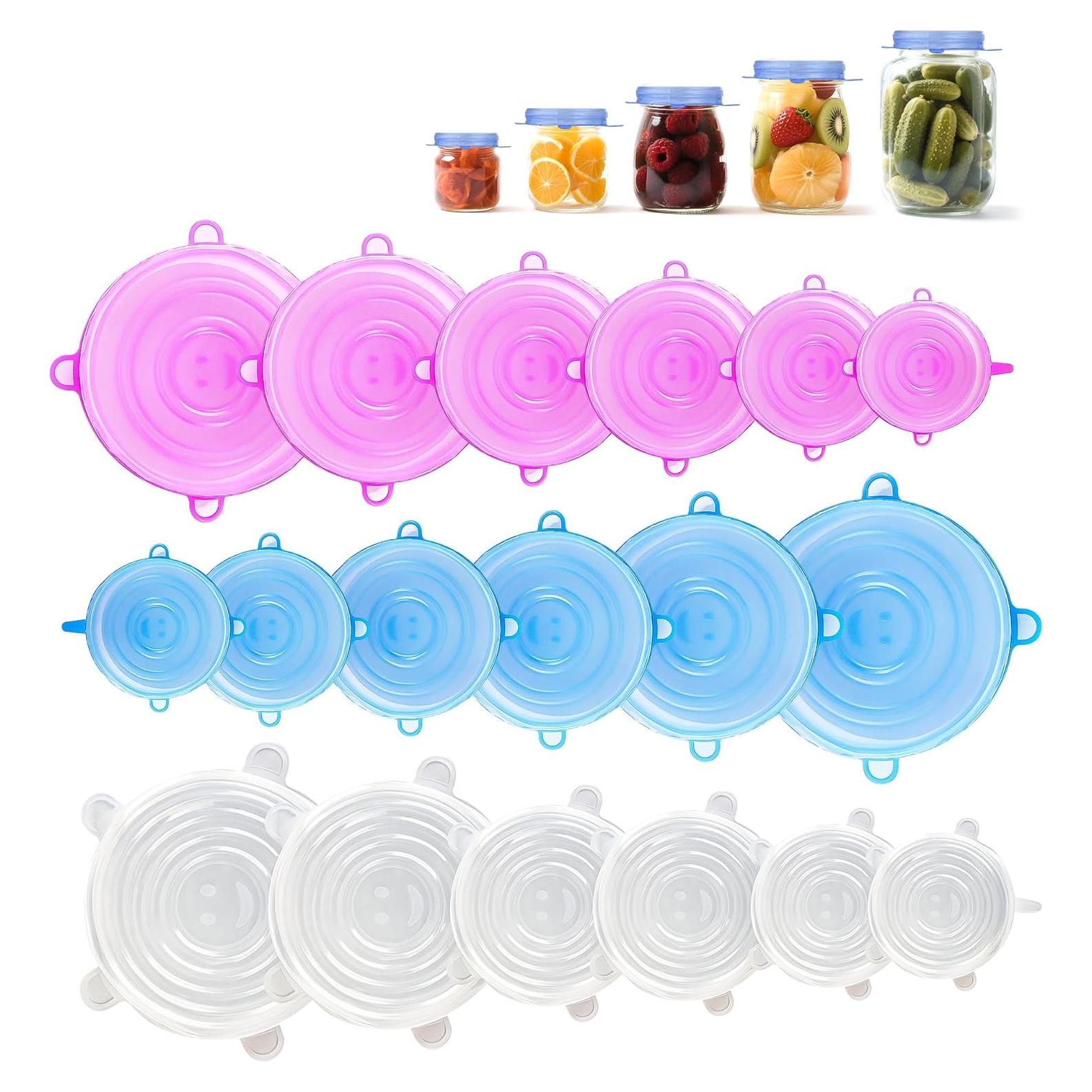 Tapas de Silicona Estirables GRIDAF - 6 Piezas Reutilizables