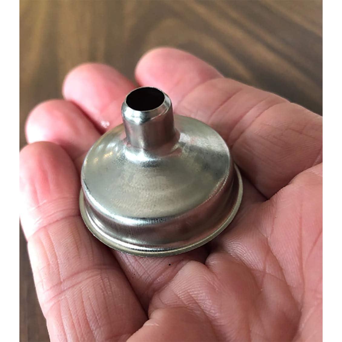 12 Mini Embudos Acero Inoxidable 3.68 cm YIKANGHENG