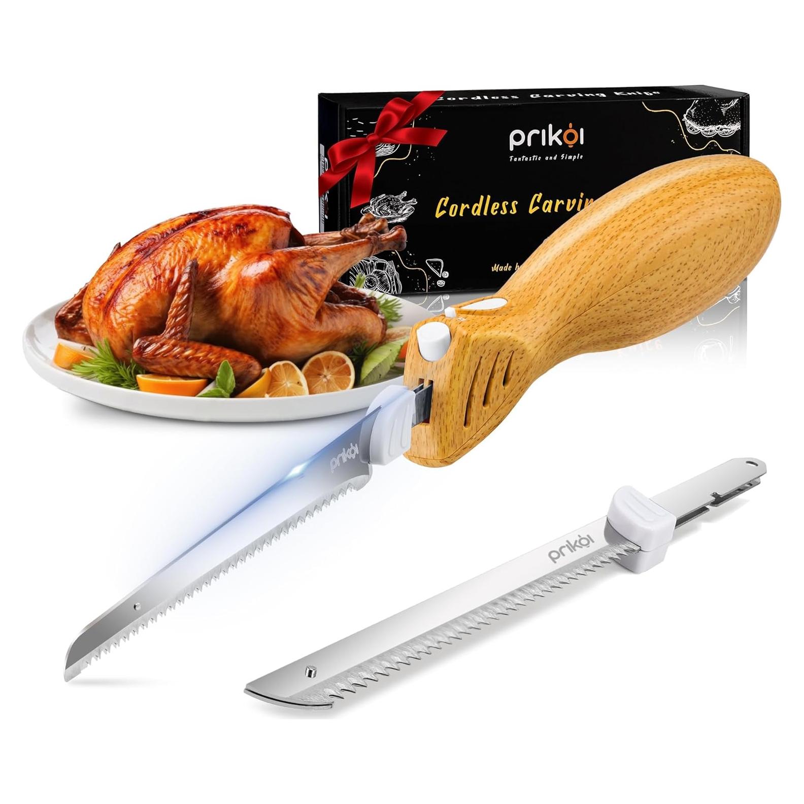 Cuchillo Eléctrico Inalámbrico Prikoi con 2 Cuchillas 40.7 cm