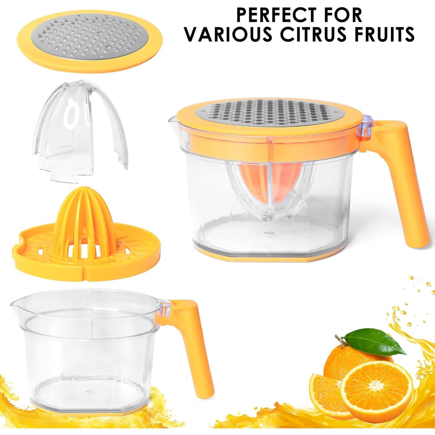 Exprimidor Manual ChefVille MJ02 Naranja 620ml Multifuncional