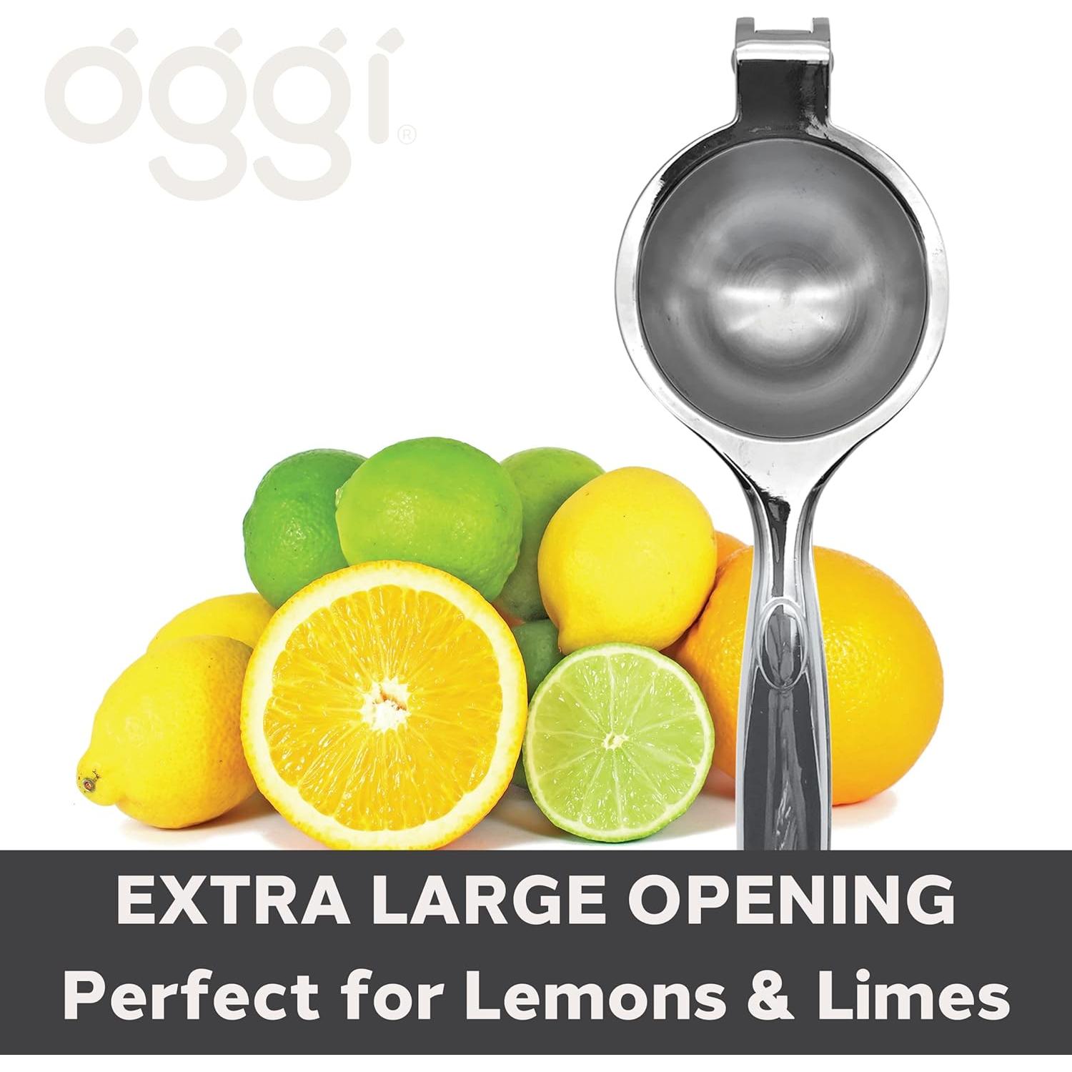 Prensa de Cítricos OGGI Manual de Zinc 390g Plata