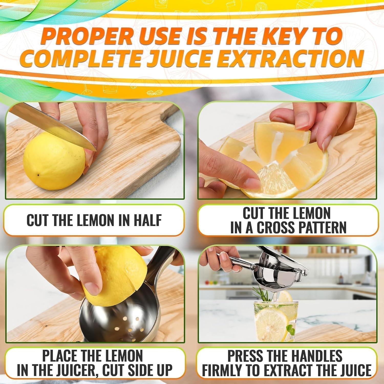 Exprimidor de Limón Manual LEGLO de Acero Inoxidable 380g