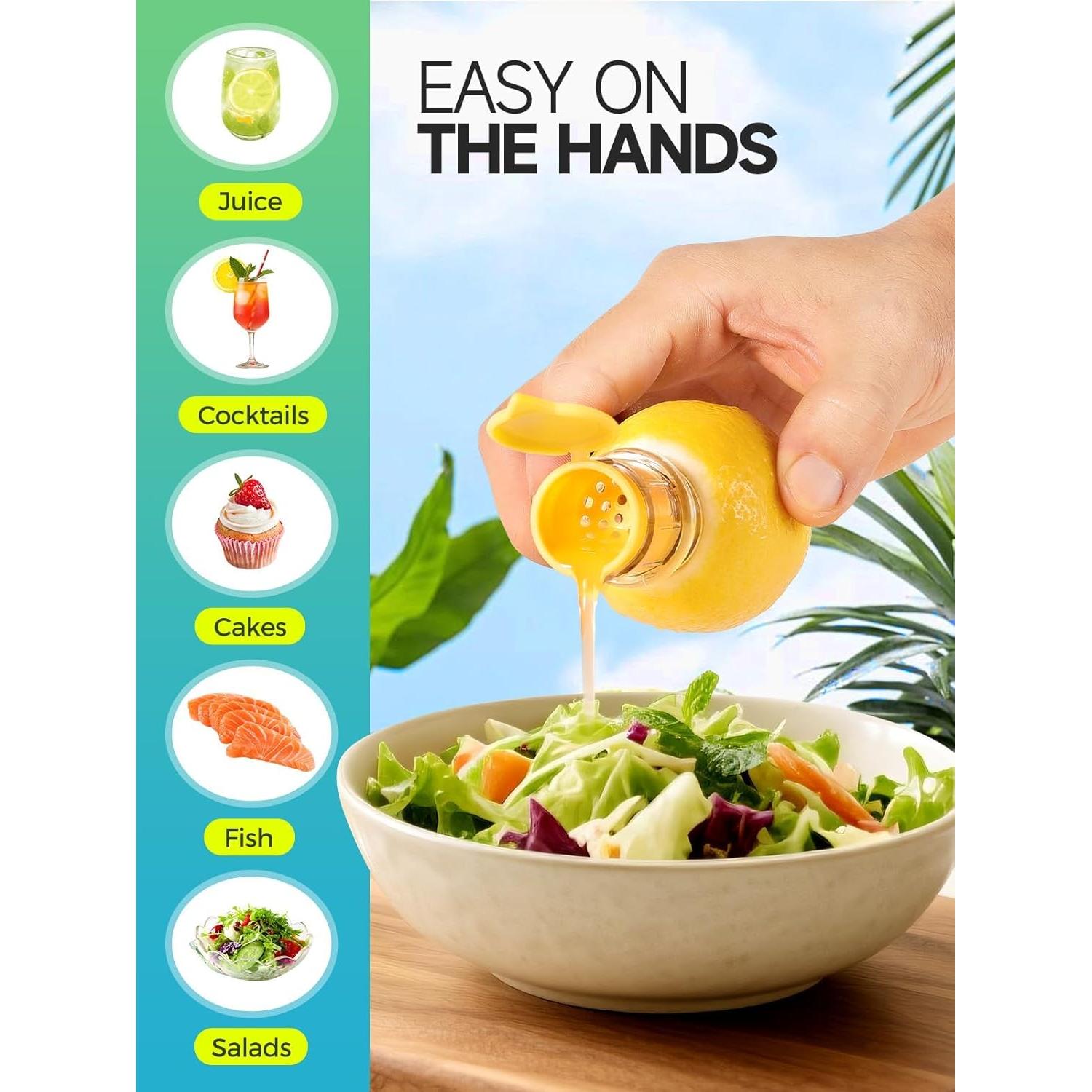 Exprimidor Manual de Limón JGLXF 4 Piezas con Filtro