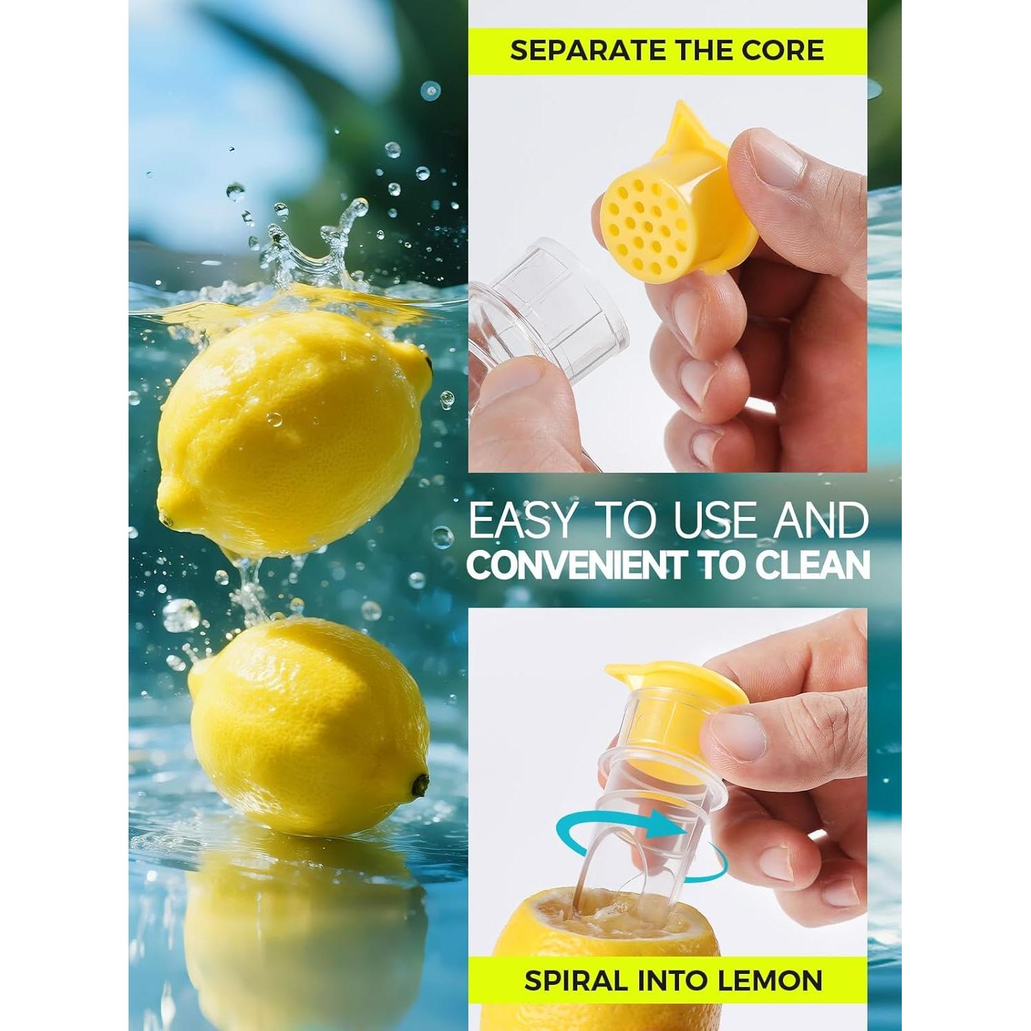 Exprimidor Manual de Limón JGLXF 4 Piezas con Filtro