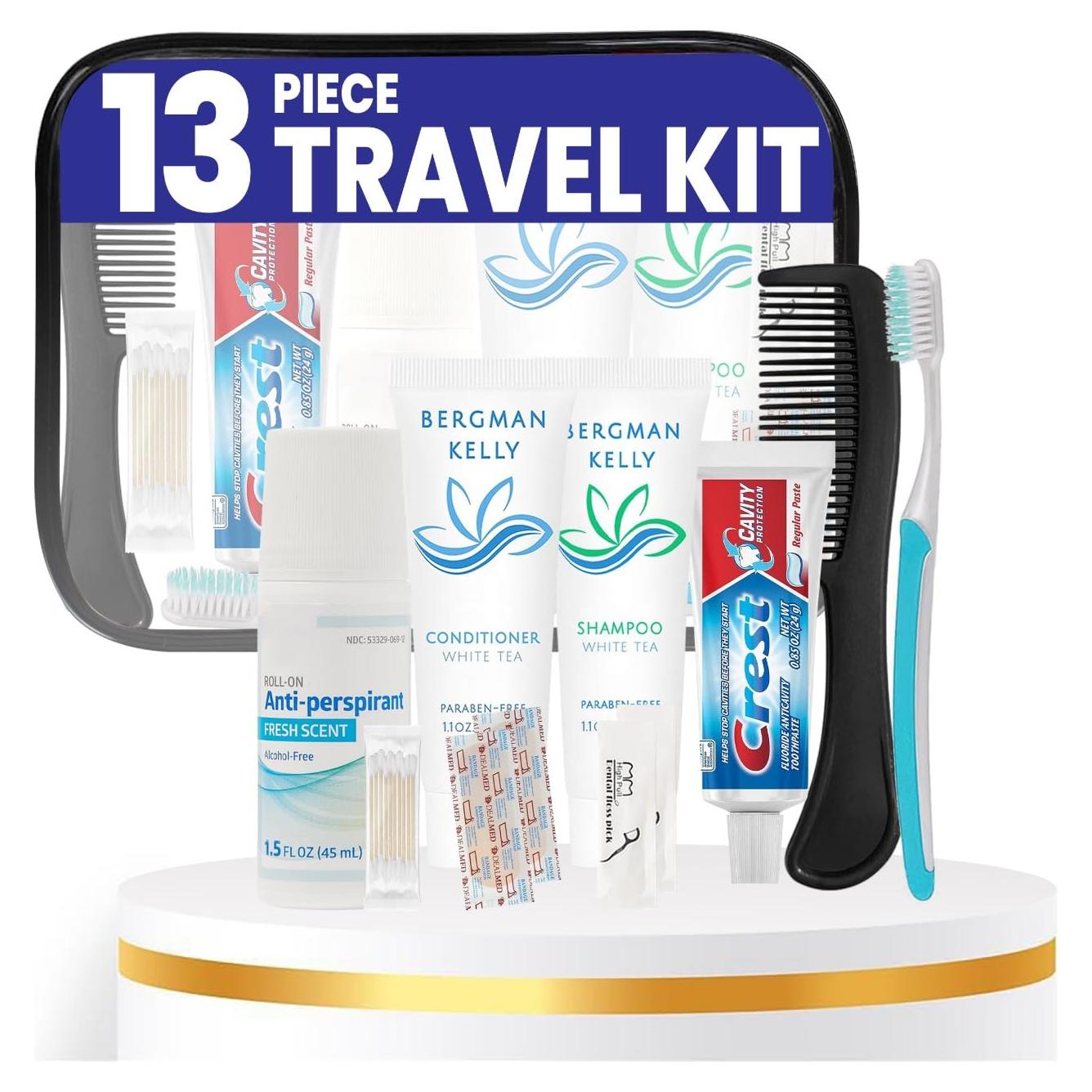 Kit de Aseo de Viaje Trektote 13 Piezas TSA - Esenciales