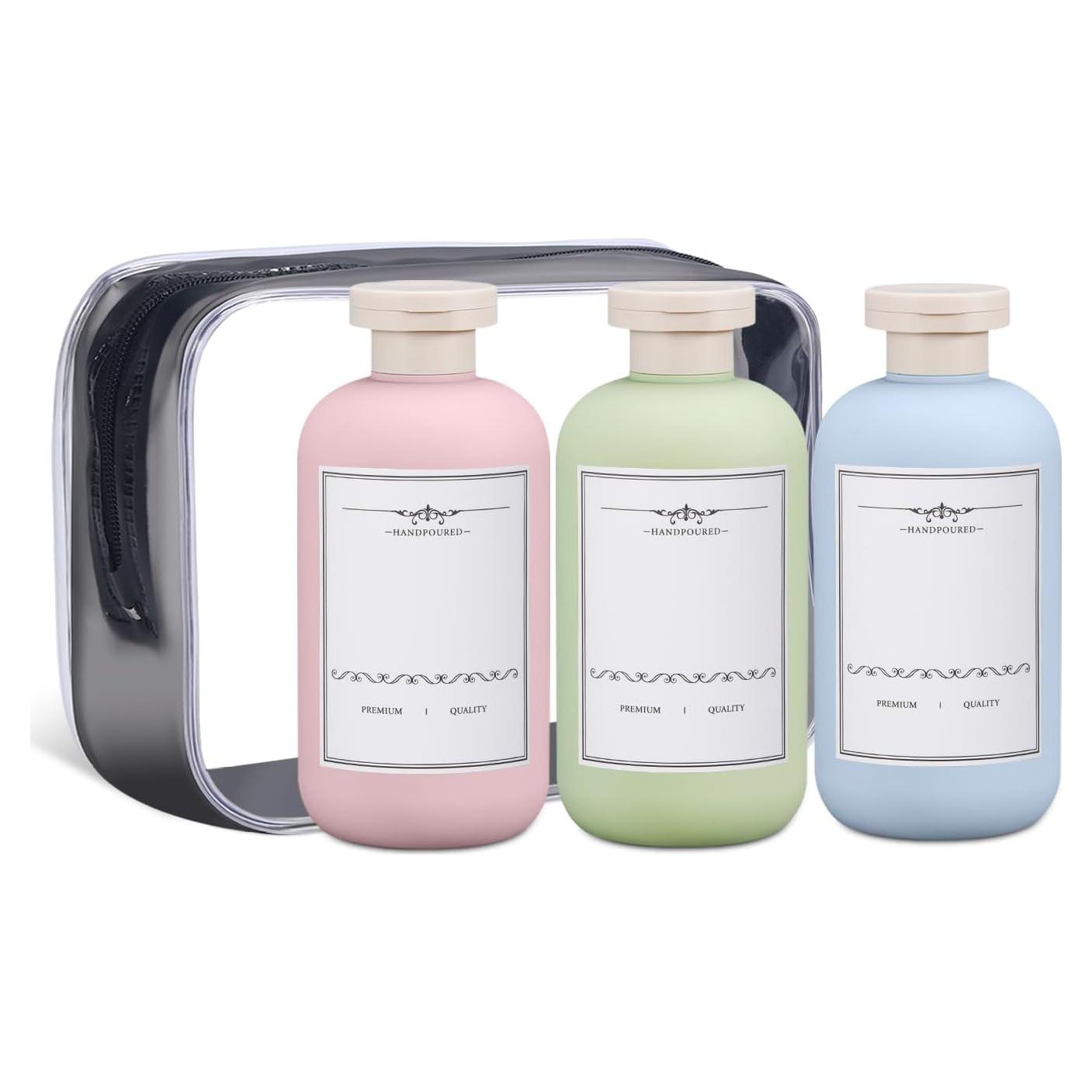 Botellas de Viaje Reutilizables ASEVAT 6.7 oz a Prueba de Fugas