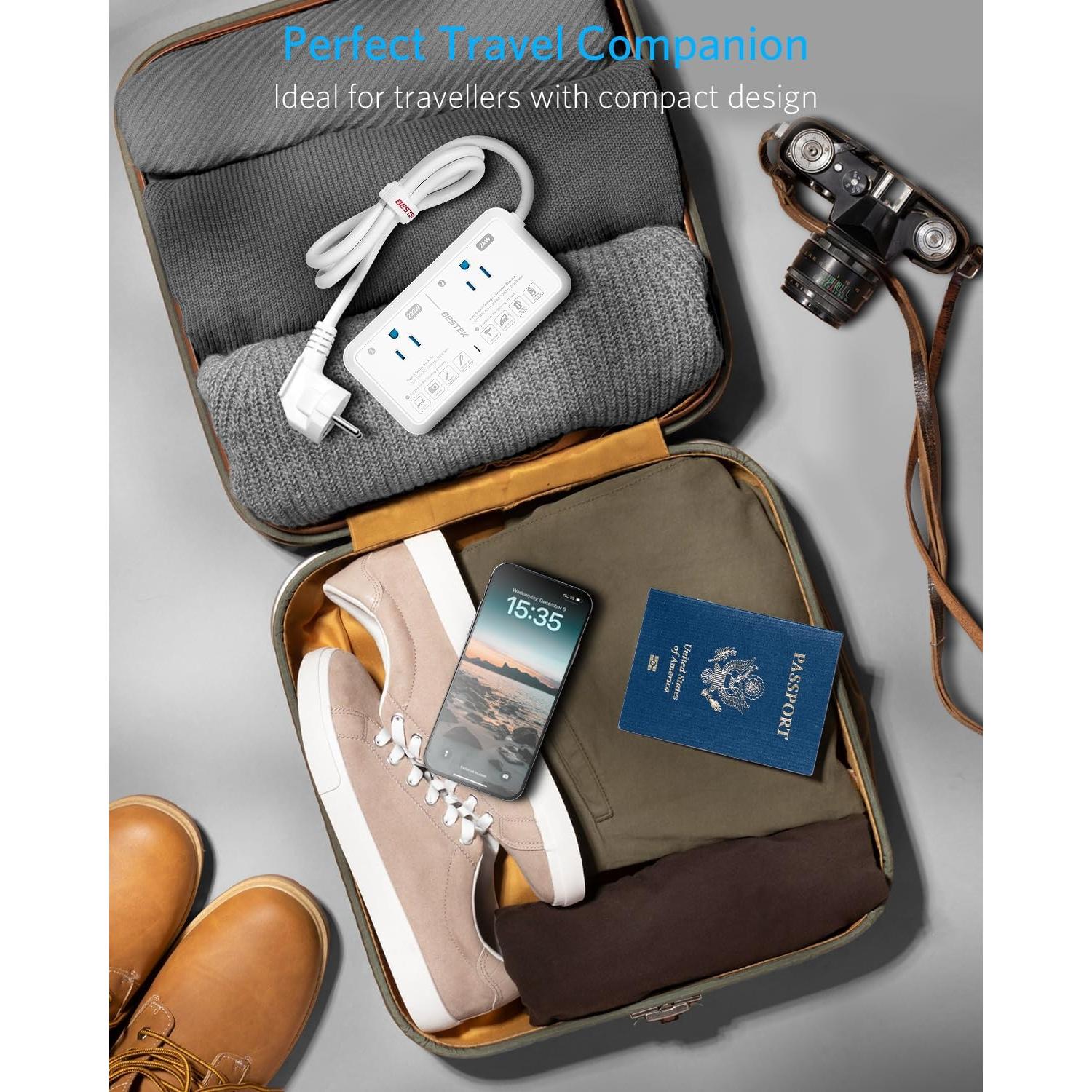 Convertidor de Voltaje Universal BESTEK 2000W 220V a 110V