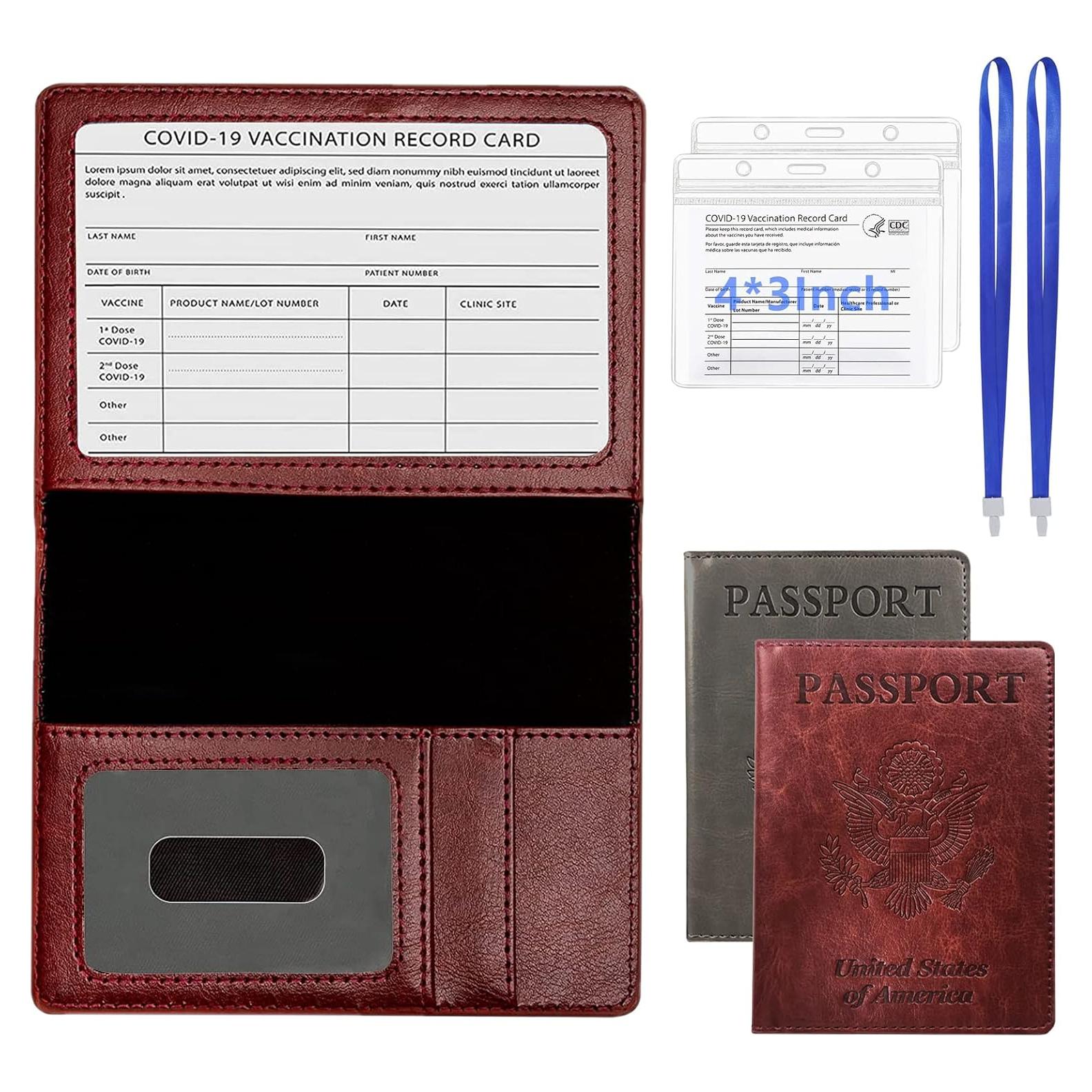 Combo Porta Pasaporte y Tarjeta de Vacunación Redify - 2 Piezas