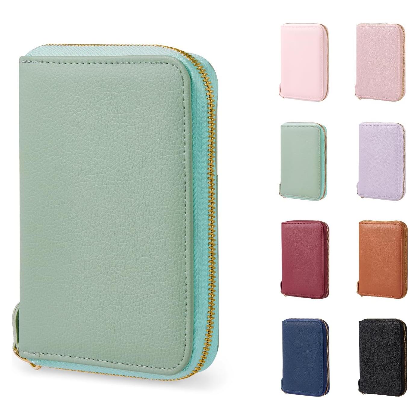 Funda para Pasaporte CoBak Verde Agave con Cierre Cremallera