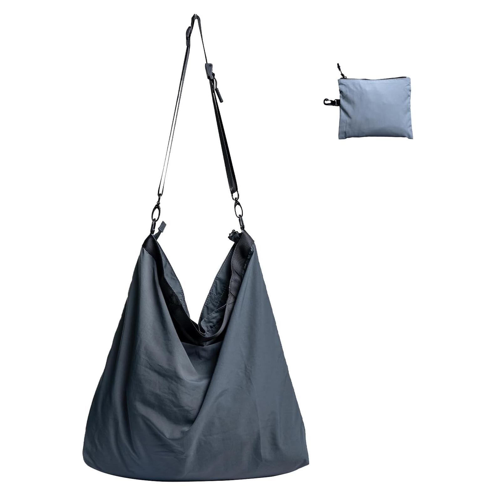 Bolsa Cruzada Plegable Fynarzel 16L Gris - Ligera y Compacta