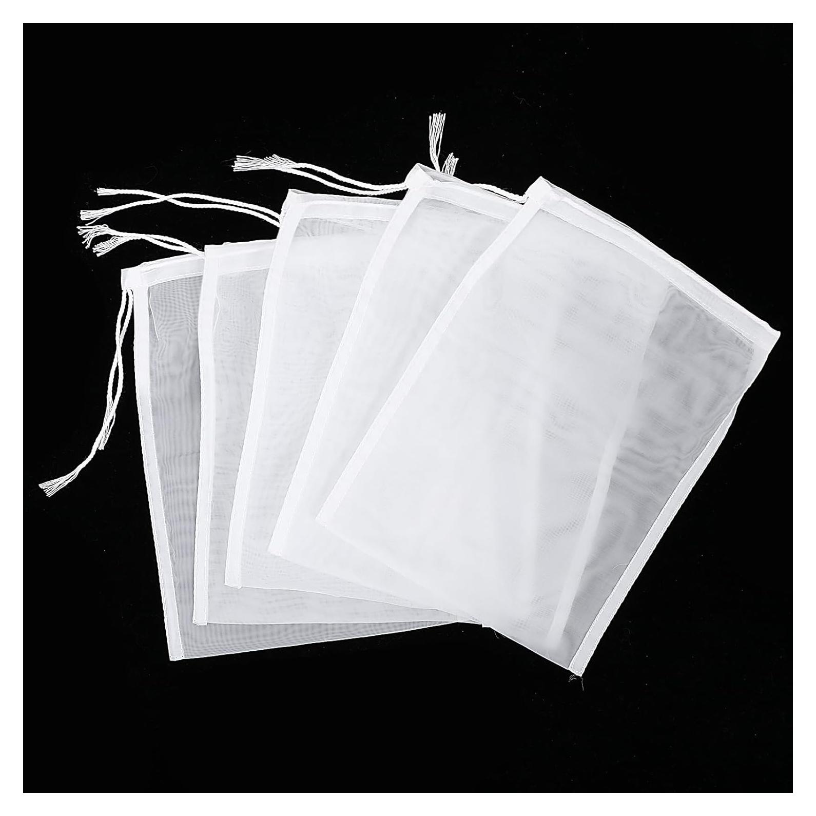 5 Bolsas de Filtro de Nylon Xthrotsenk 15.5x19.7cm para Cerveza