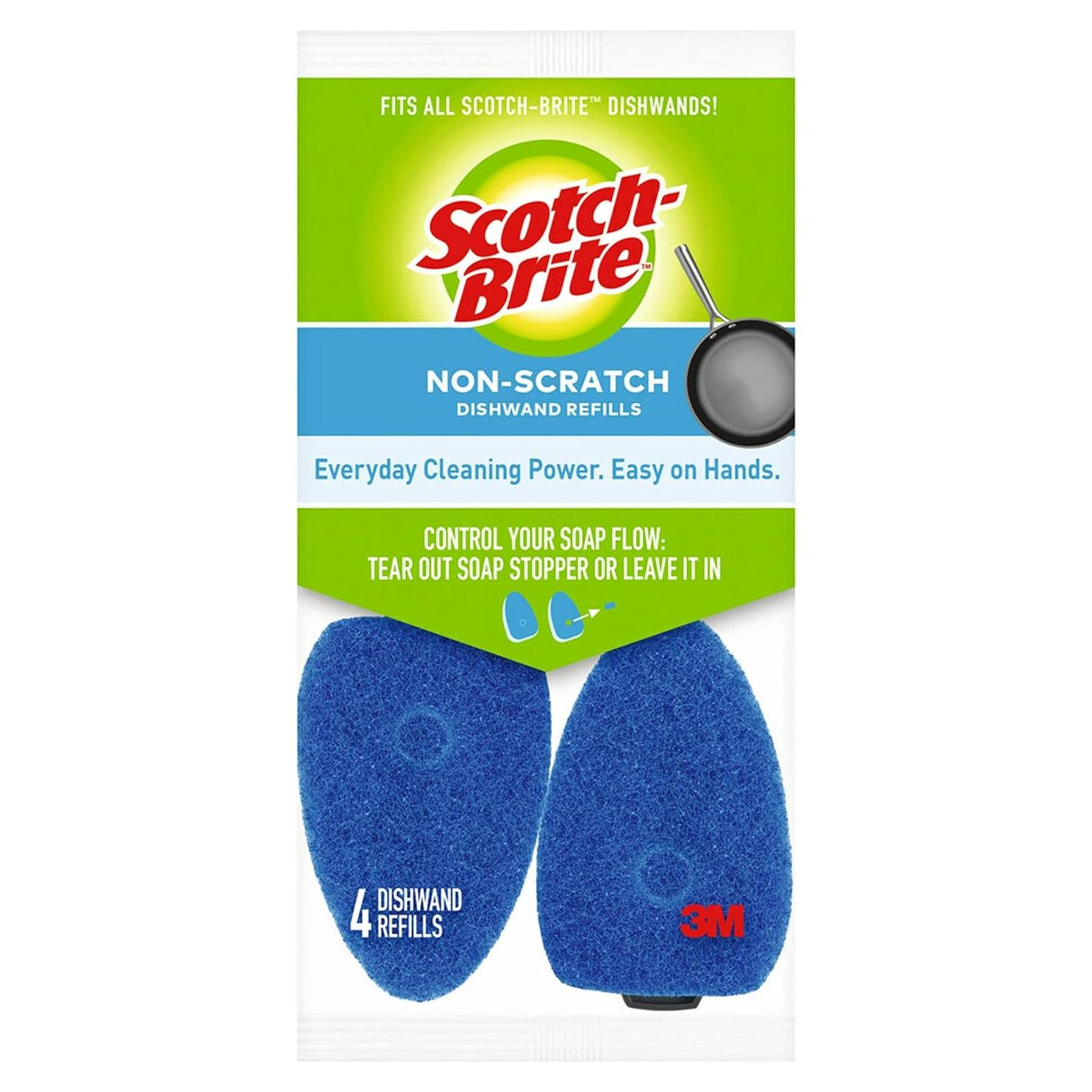 Recargas Scotch-Brite para Esponja de Platos Sin Rayar - 4 Unidades