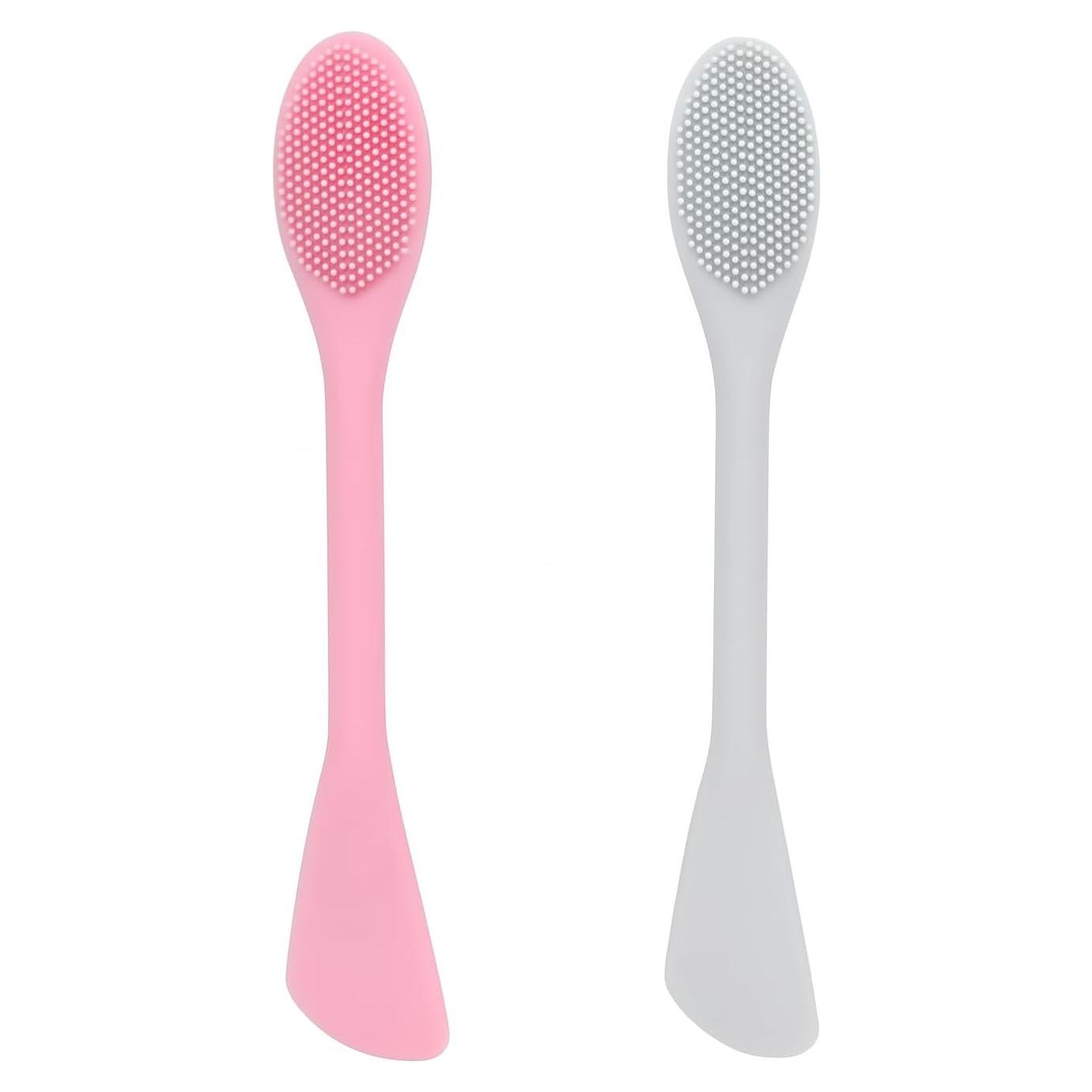 Cepillo Limpiador Facial de Silicona Doble Cara - 2 Piezas