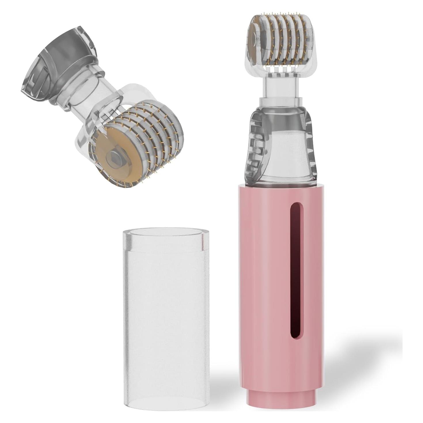 Rodillo Derma TIDEWISH con Aplicador de Suero 0.25mm Rosa