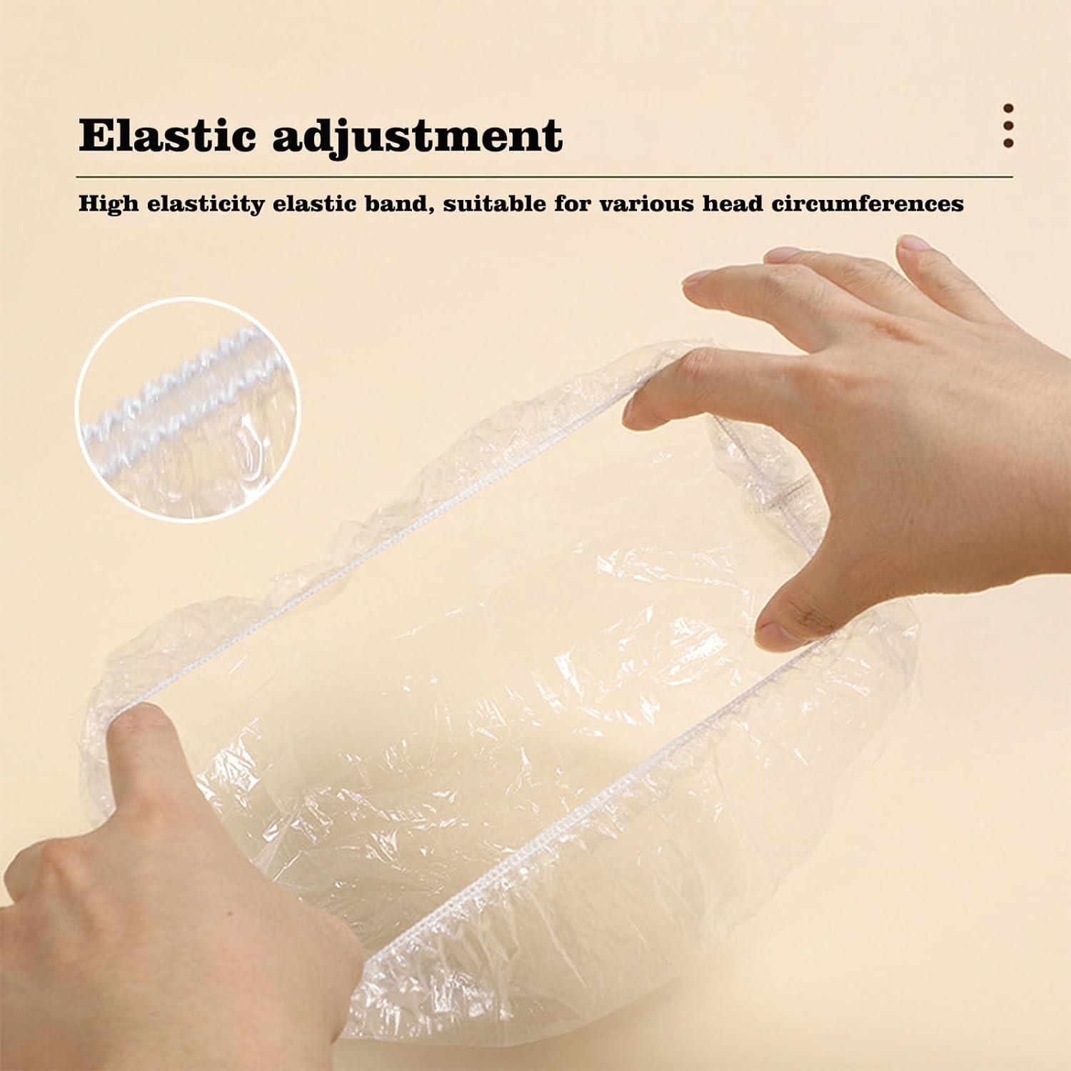 100 Gorras de Ducha Desechables MISSJOJIAY Impermeables