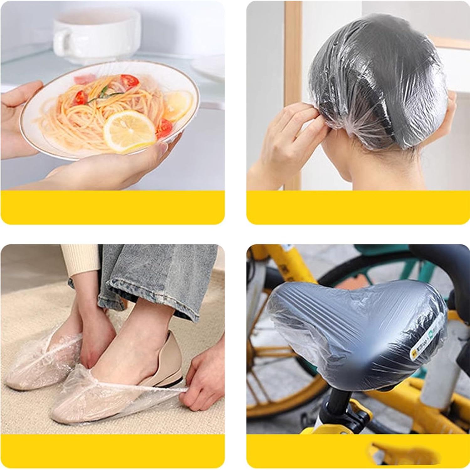 100 Gorras de Ducha Desechables MISSJOJIAY Impermeables