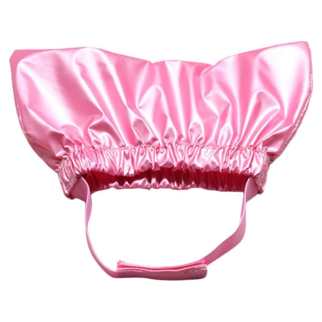 Gorro de Ducha Impermeable HALONTIN para Perros y Gatos Rosa