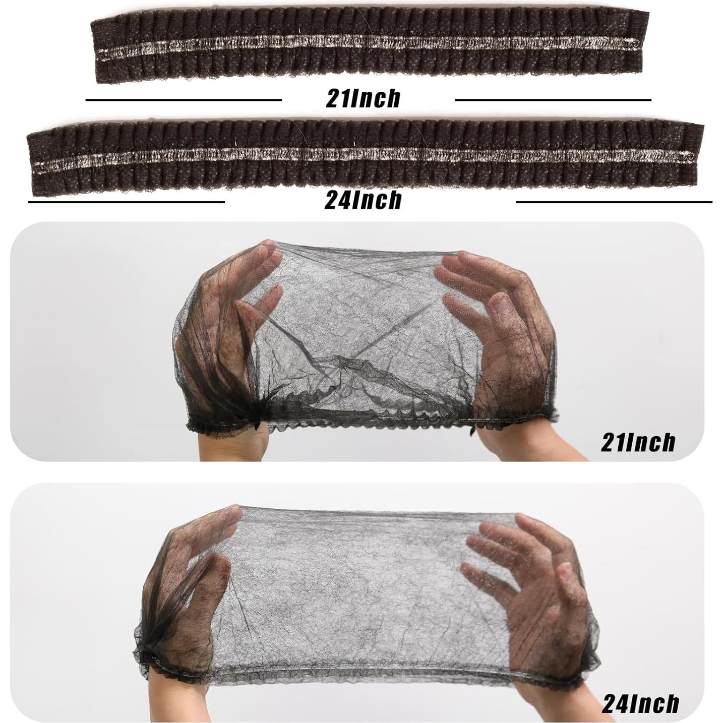 Gorros Bouffant Desechables YWGC 61cm 100pcs Negro