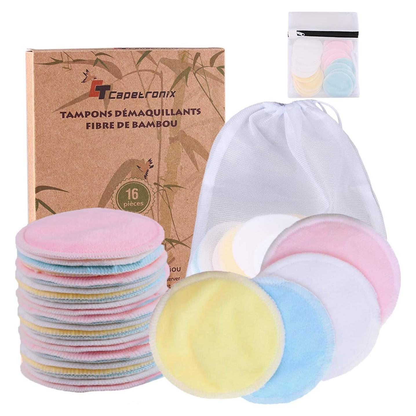 Discos Desmaquillantes Reutilizables Wakeshop 16 Piezas Ecológicos