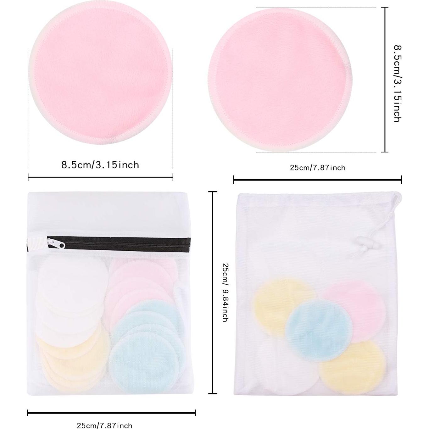 Discos Desmaquillantes Reutilizables Wakeshop 16 Piezas Ecológicos