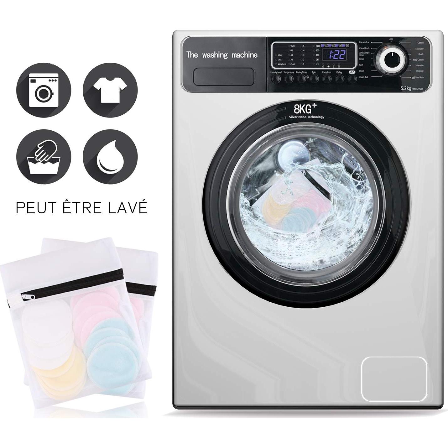 Discos Desmaquillantes Reutilizables Wakeshop 16 Piezas Ecológicos