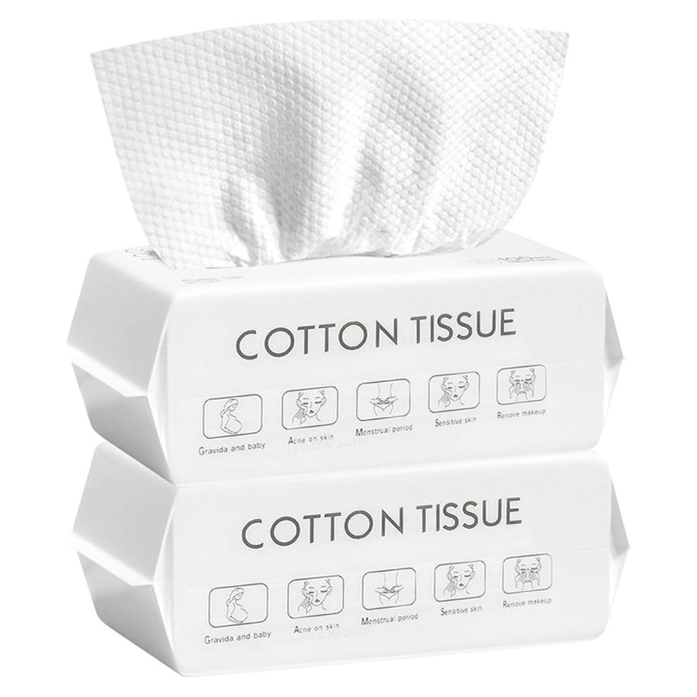 Toallas Faciales Desechables ClosJery 100% Algodón 70 ct x2