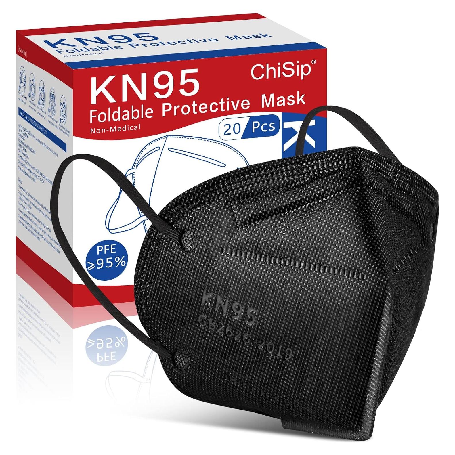 Mascarillas Desechables ChiSip KN95 5 Capas Adultos 20 Unidades