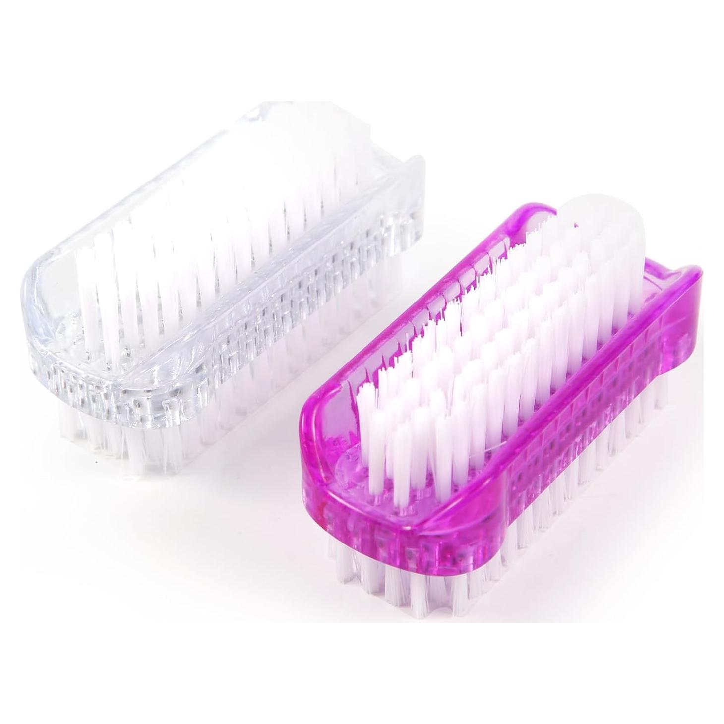 2 Cepillos Limpiadores de Uñas Doble Cara Lasuroa - 8.5cm