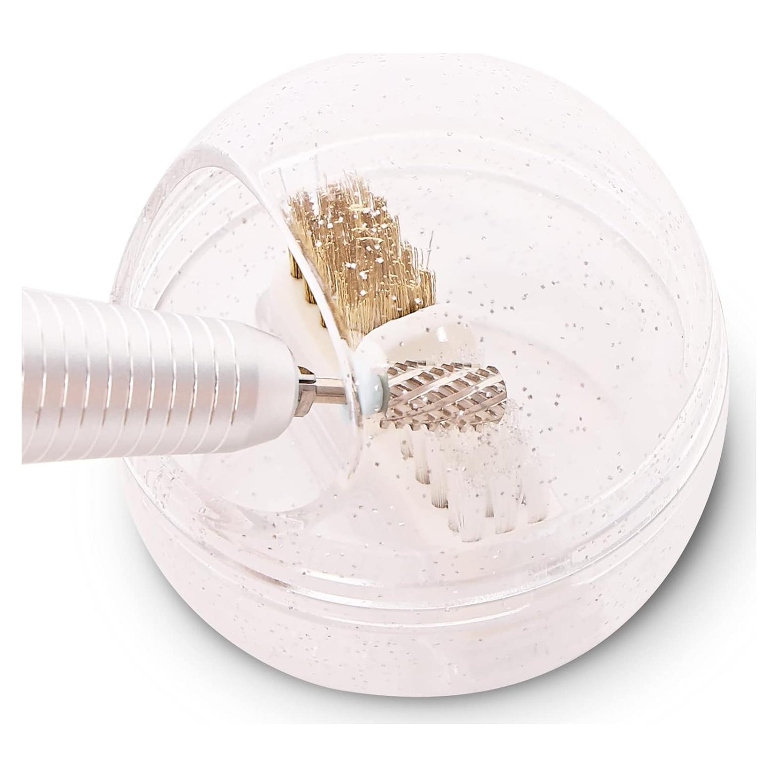 Cepillo Limpiador de Brocas de Uñas MelodySusie - Blanco