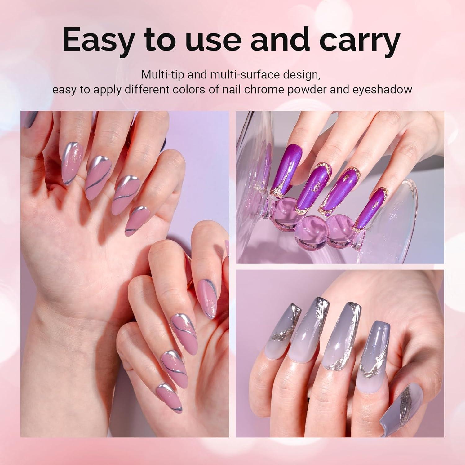 Pinceles de Maquillaje MelodySusie 50 Pcs Esponja Metálica