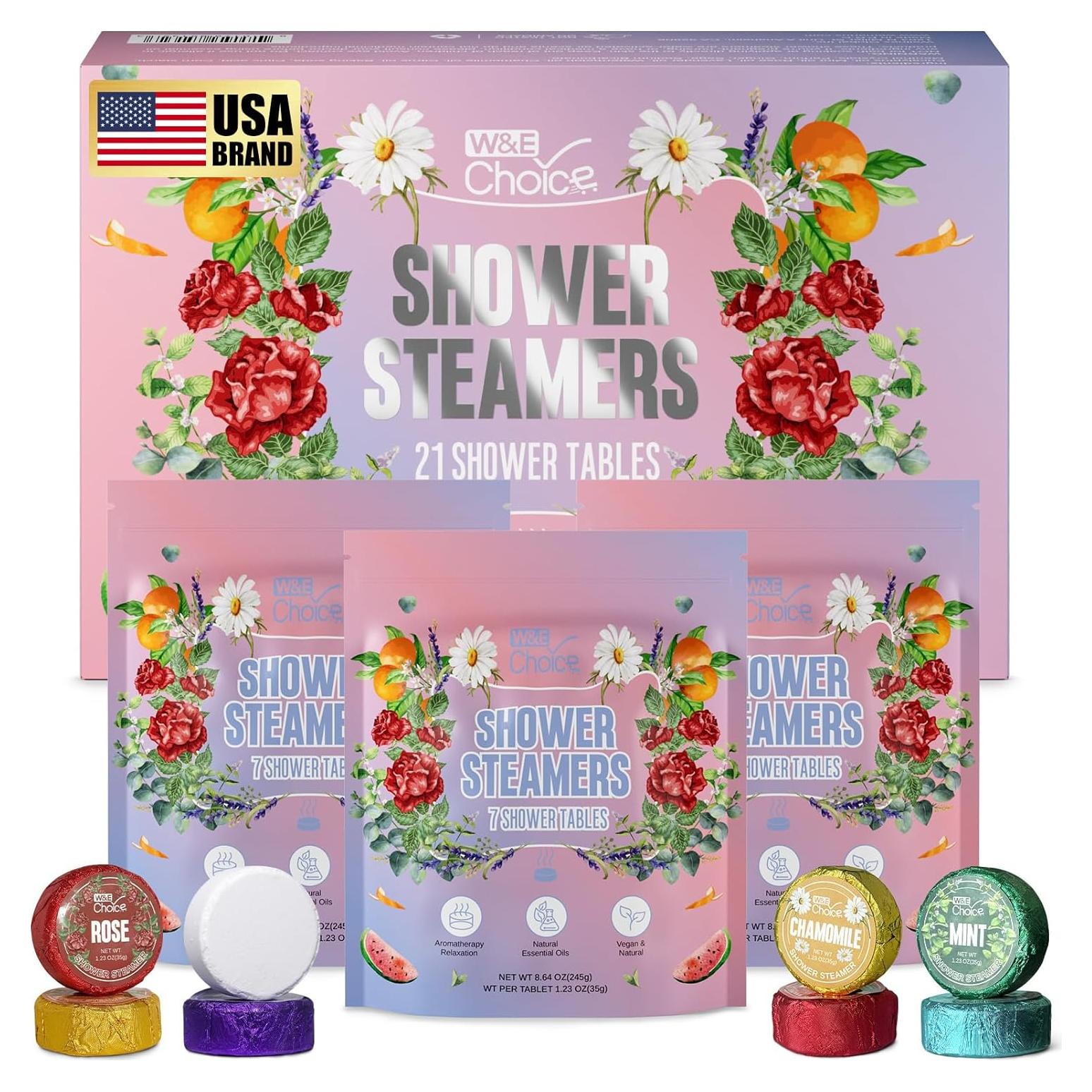 Bombas de Ducha Aromaterapia W&E Choice 21 Pack - Aceites Esenciales