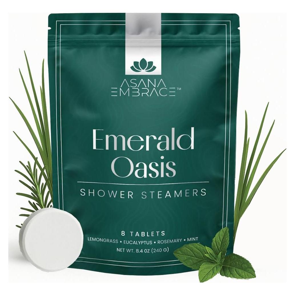 Tabletas efervescentes Emerald Oasis Asana Embrace 8 unidades