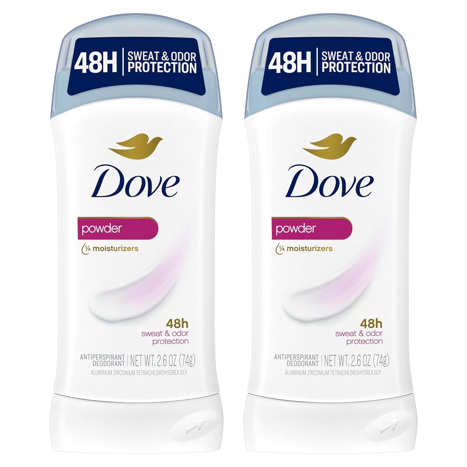 Desodorante Antitranspirante Sólido Dove Invisible 74 g x2