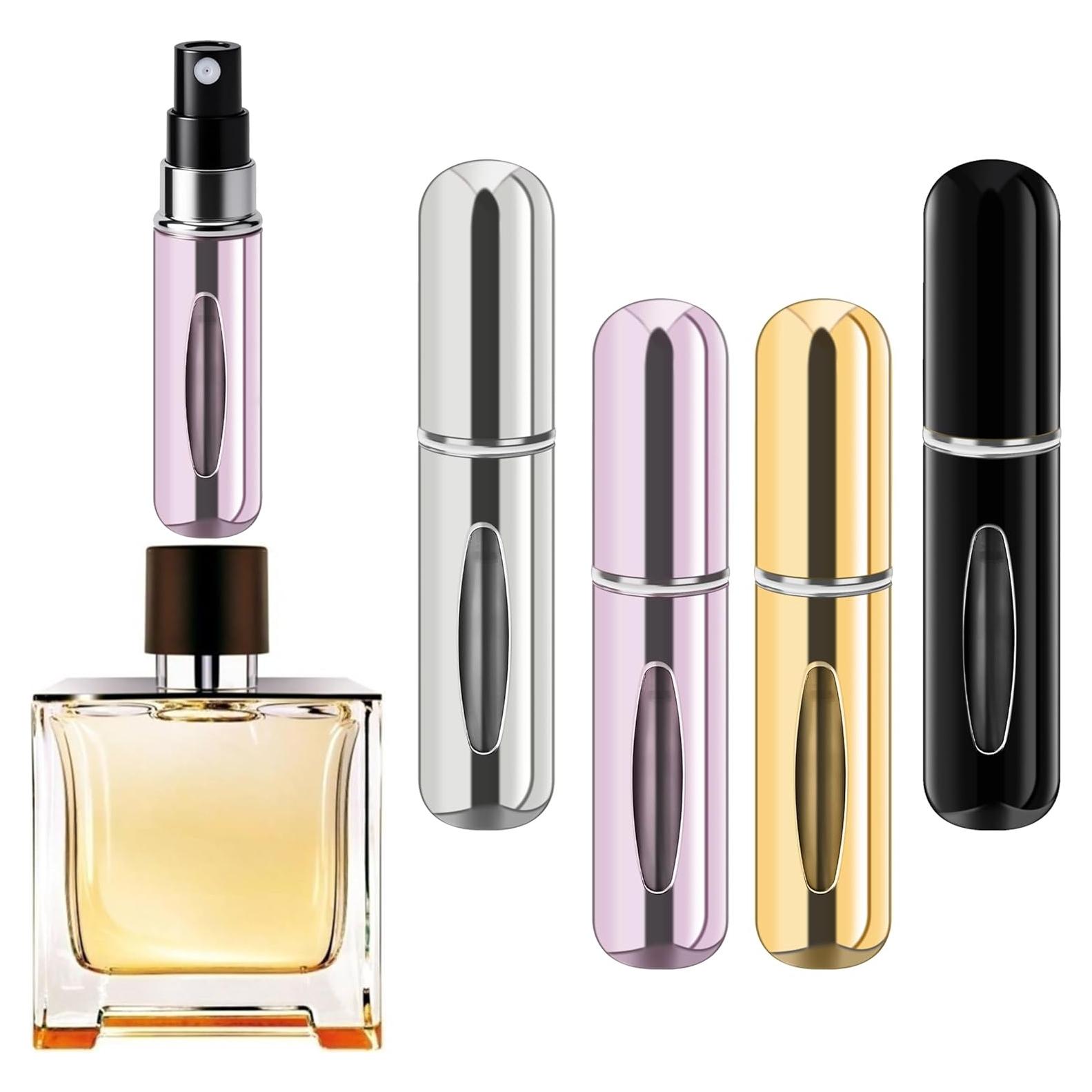 Botella Atomizadora de Perfume Recargable Forebile 5ml - 4 Piezas